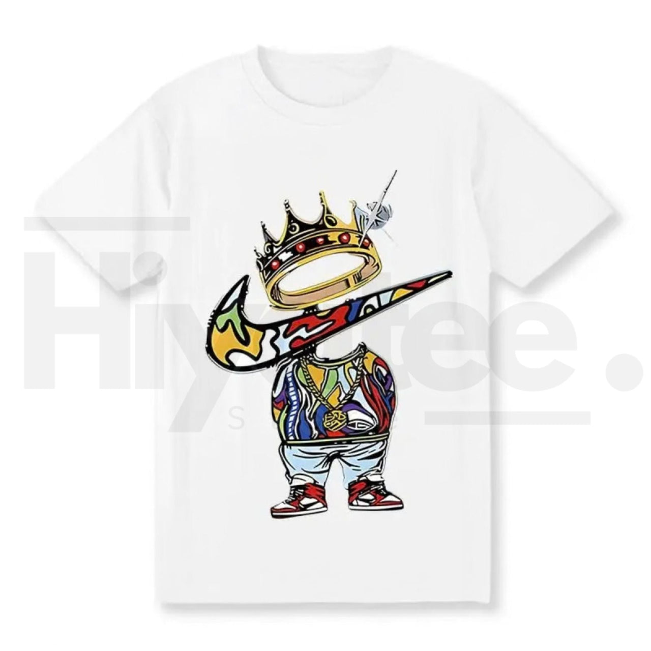 Men's Vintage Cartoon Print Graphic Tee – Trendy Streetwear Cotton Crewneck