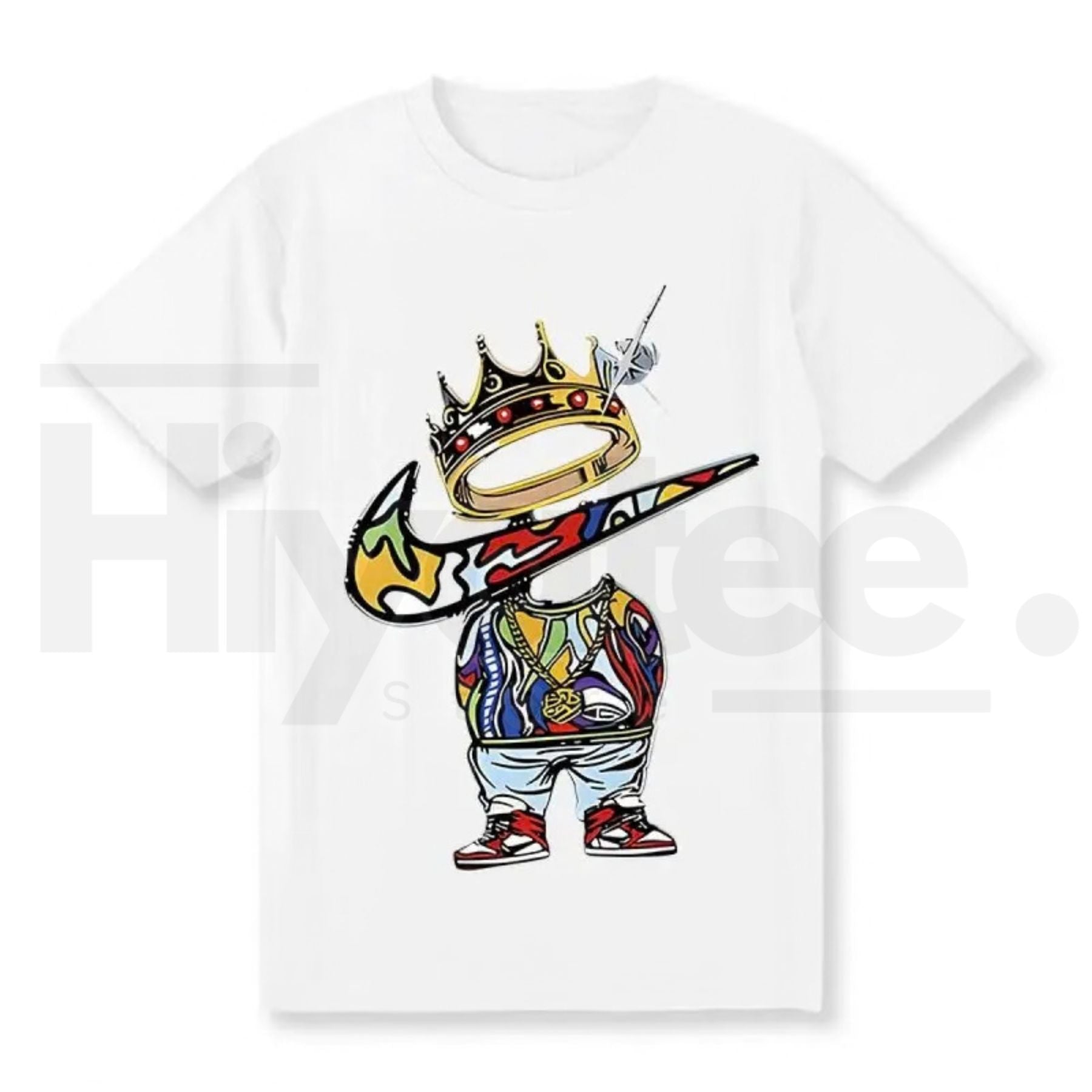 Men's Vintage Cartoon Print Graphic Tee – Trendy Streetwear Cotton Crewneck
