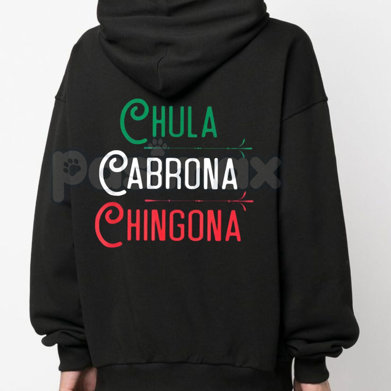 Chingona Chola Mexican Pride Hoodie – Men’s Edgy Graphic Streetwear, Vintage Culture Pullover, Long Sleeve Hooded Sweatshirt