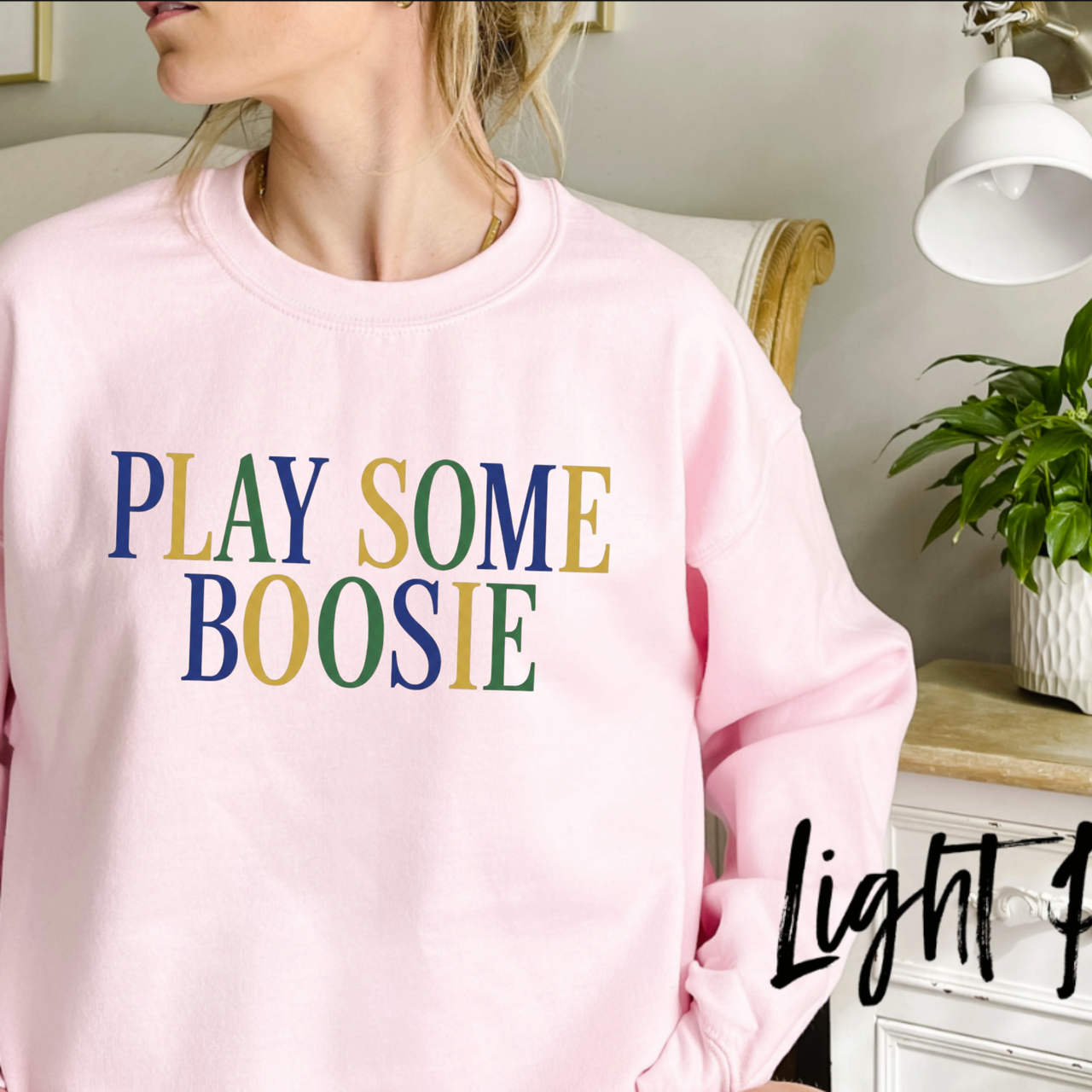 Play Some Boosie Sweatshirt: Funny Southern Culture Music Crewneck