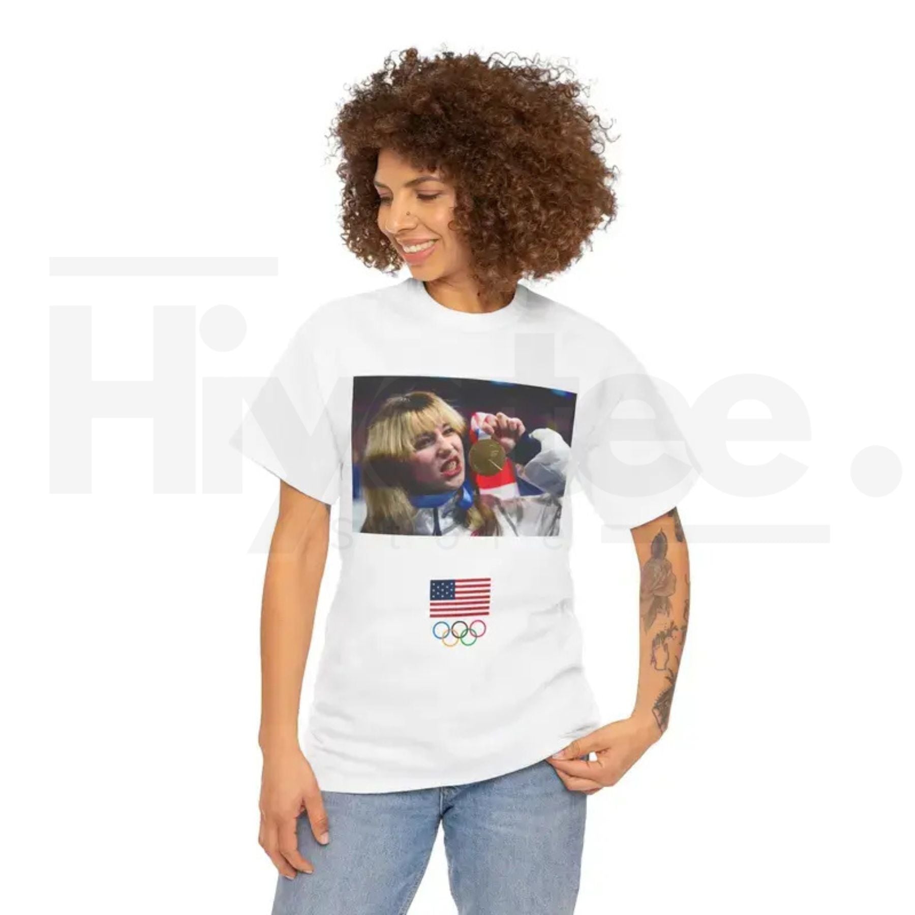 Official Team USA Olympics T-Shirt – American Flag & Olympic Rings Fan Tee
