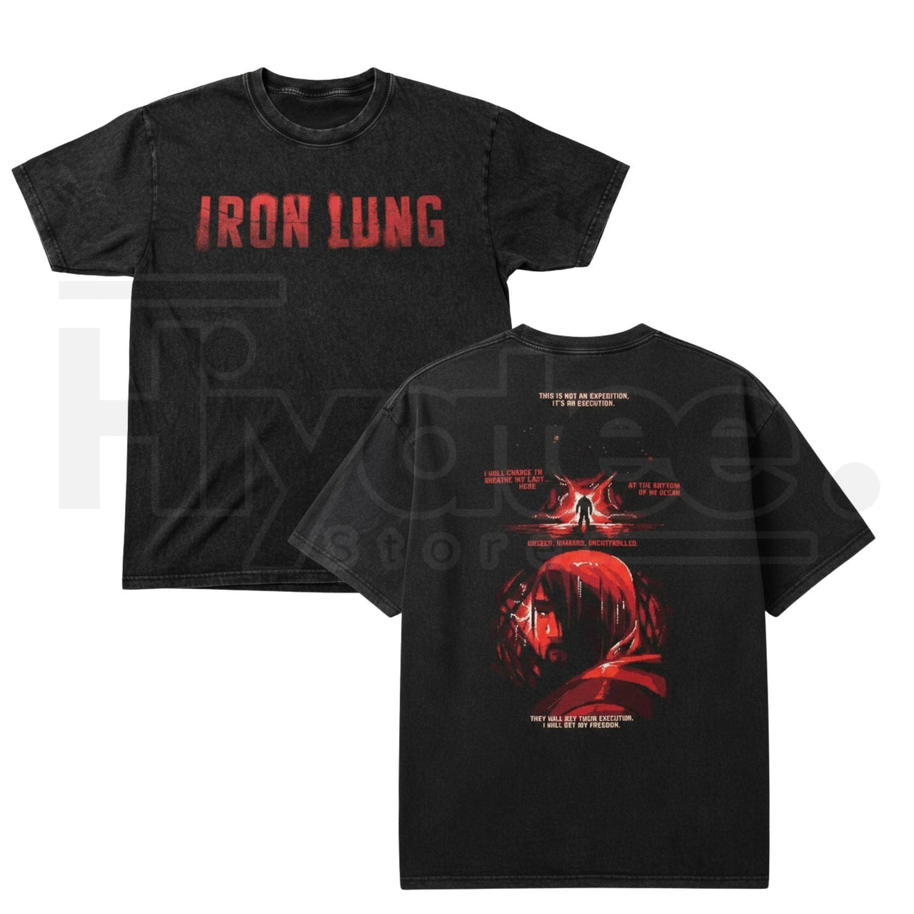 Vintage Washed Retro Character Graphic Tee – Classic IL Streetwear Heavy Cotton T-Shirt