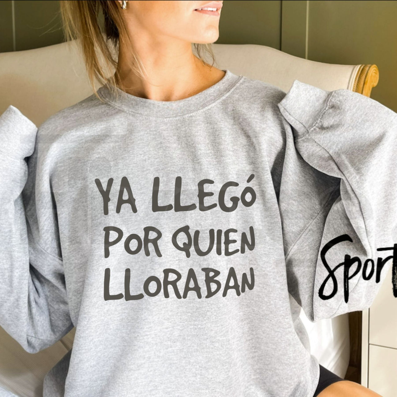 Ya Llego Por Quien Lloraban Spanish Quote Shirt: Funny Sarcastic Long Sleeve Tee