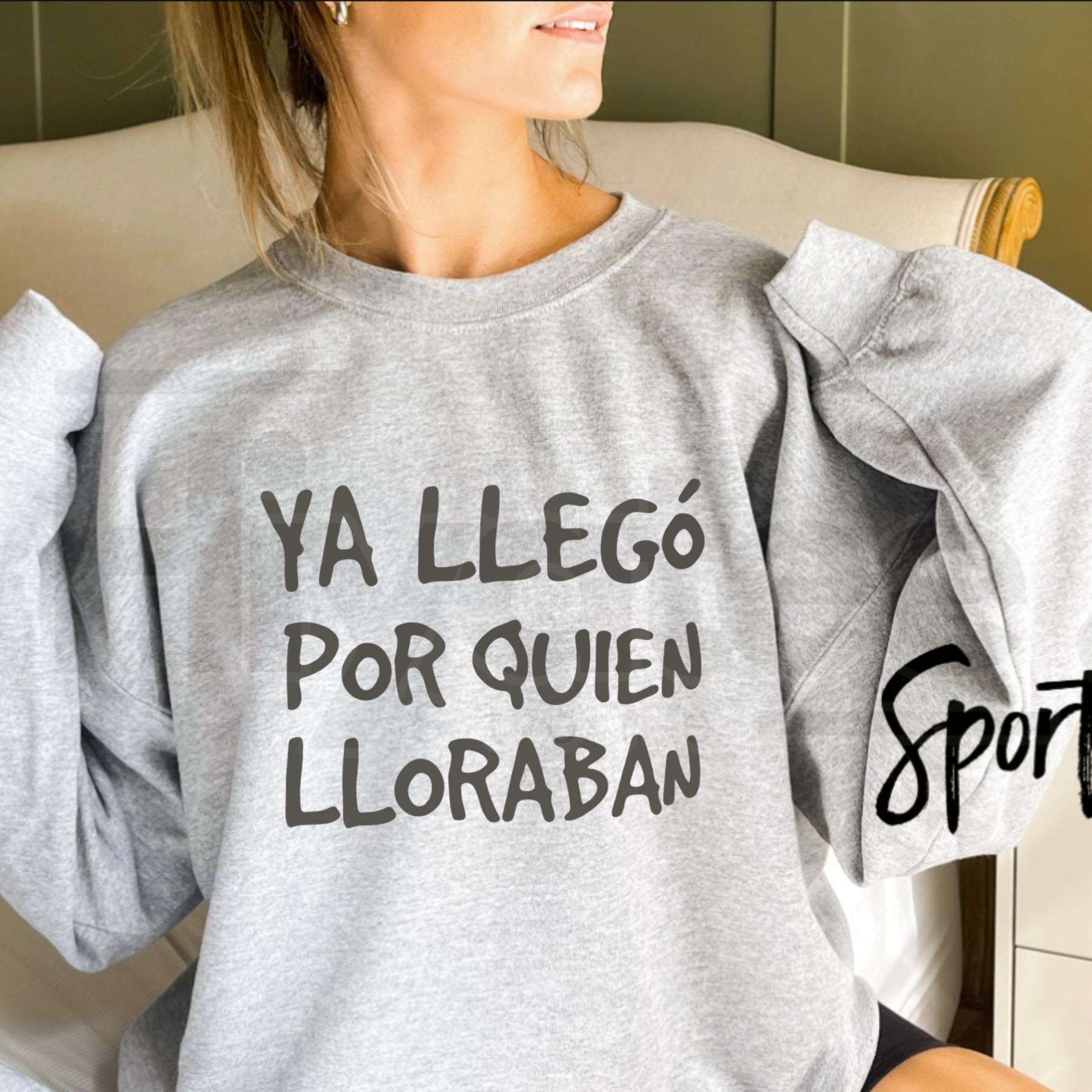 Ya Llego Por Quien Lloraban Spanish Quote Shirt: Funny Sarcastic Long Sleeve Tee
