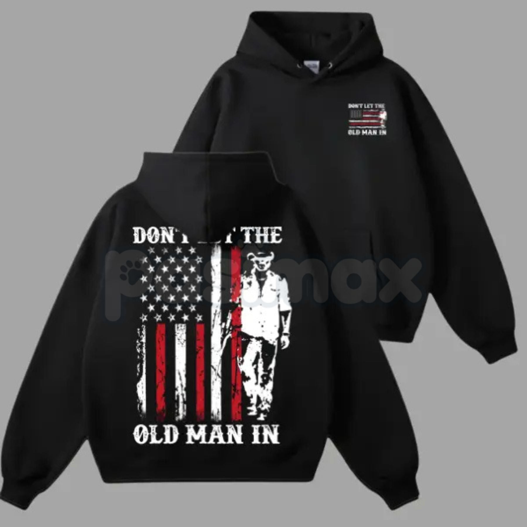 Don’t Let the Old Man In Hoodie – Inspirational Country Music Slogan Pullover, Vintage Staying Young Aesthetic Sweatshirt, Unisex Rugged Apparel
