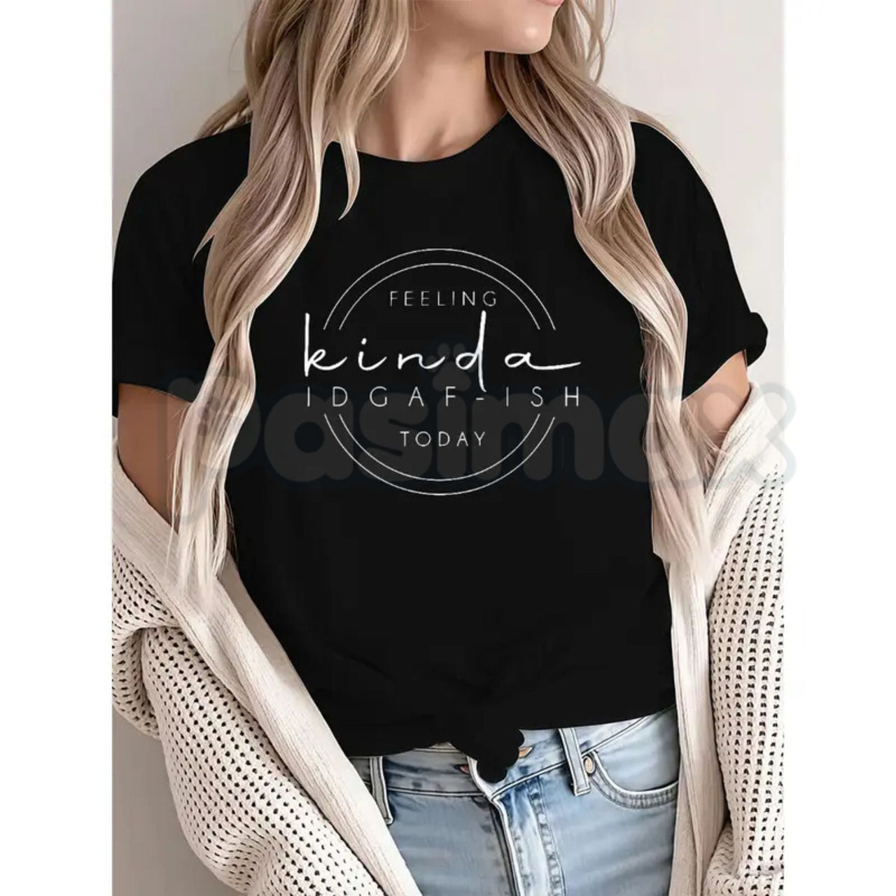 Feeling Kinda IDGAF-ish Today Sweatshirt – Funny Sarcastic Hoodie & Mood Graphic T-Shirt