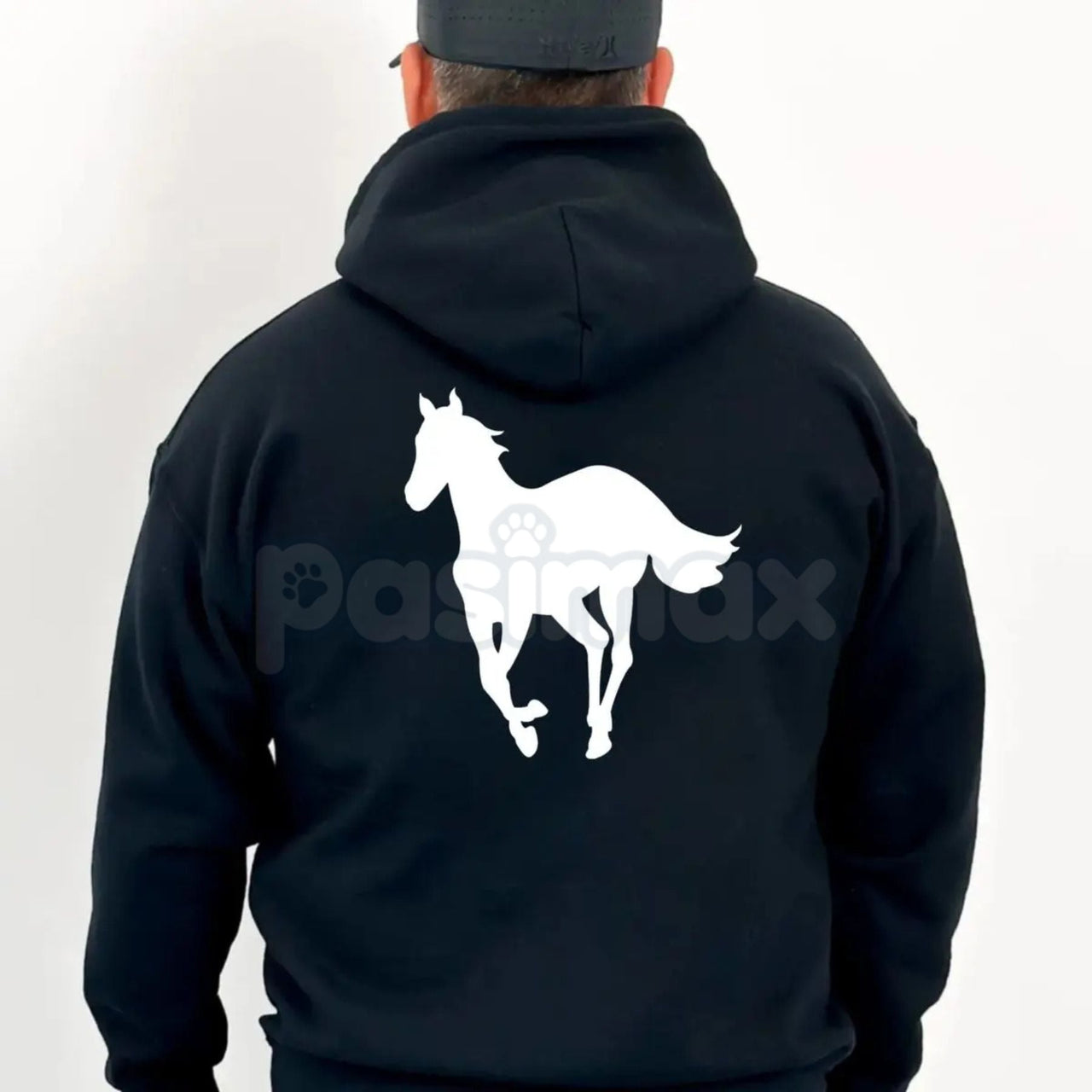 Deftones White Pony On Back Hoodie – Iconic Album Art Pullover, Alt Metal Band Merch, Unisex