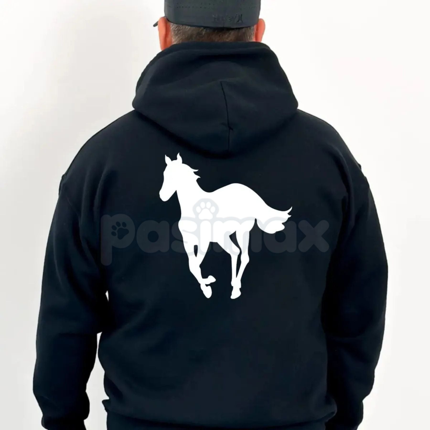 Deftones White Pony On Back Hoodie – Iconic Album Art Pullover, Alt Metal Band Merch, Unisex