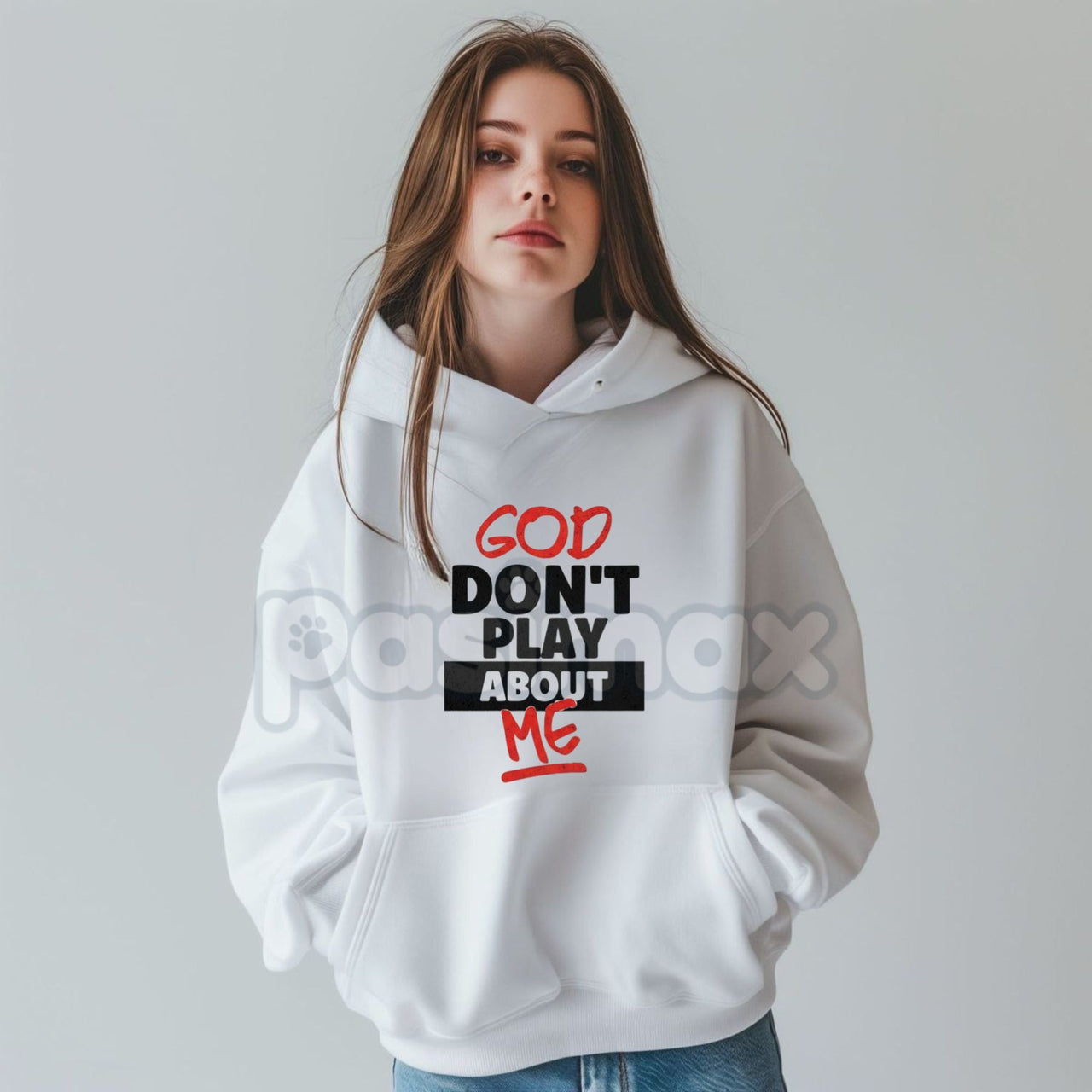 God Don’t Play About Me Hoodie – Faith-Based Protection Streetwear, Blessed & Highly Favored Graphic Pullover, Unisex