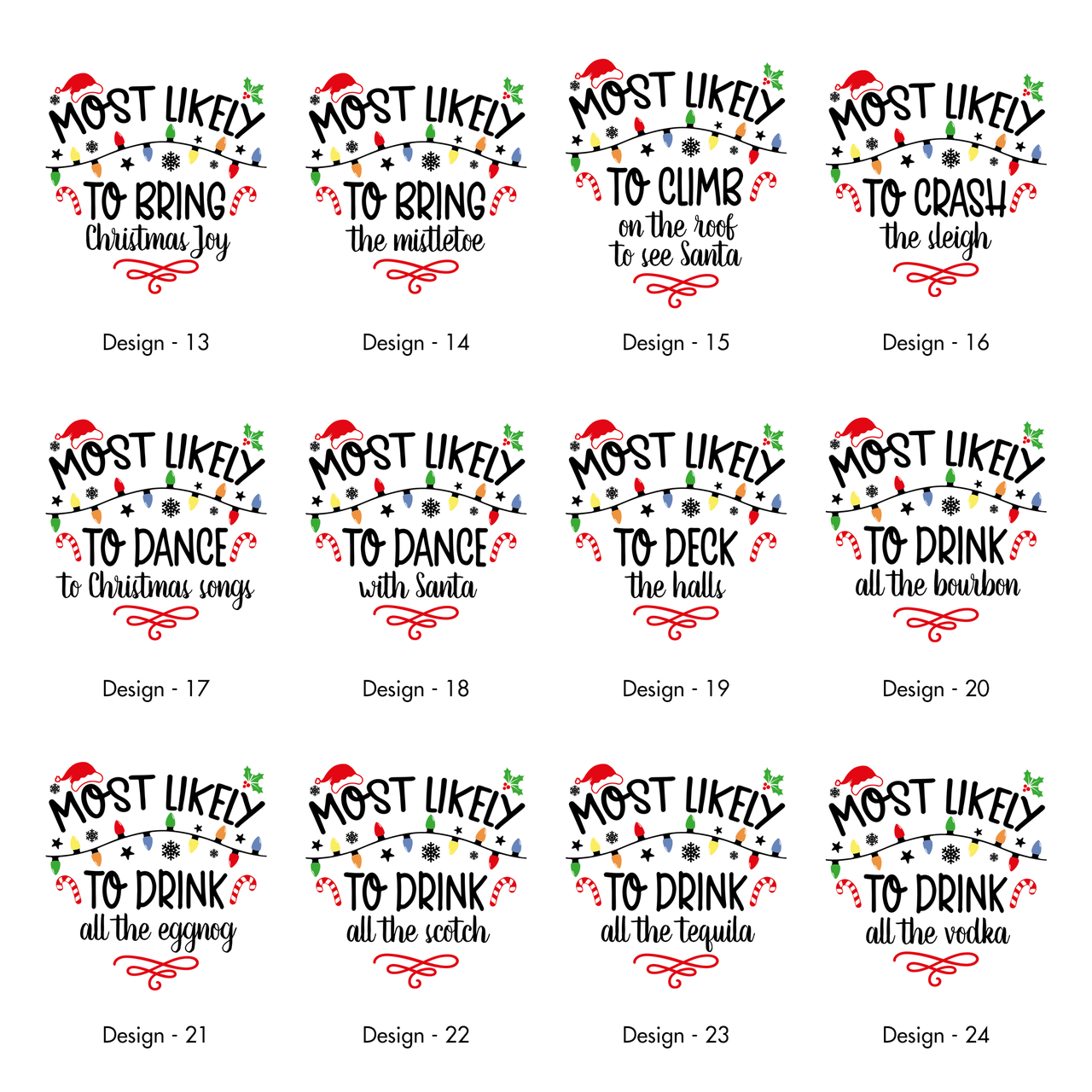 Most Likely To Christmas Family Tees For Holiday Memories And Cozy Gatherings Comfort Colors Tee
