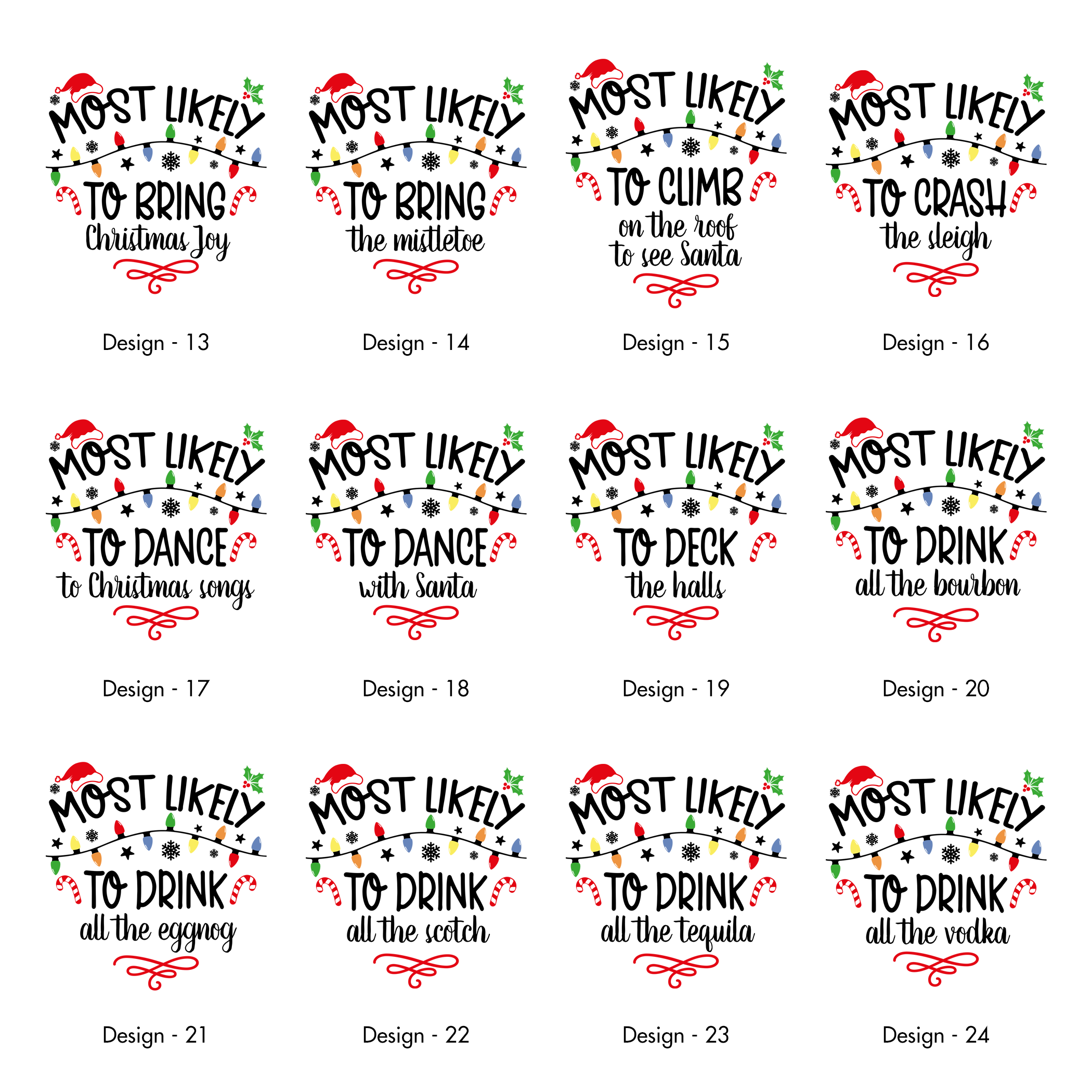 Most Likely To Christmas Family Tees For Holiday Memories And Cozy Gatherings Comfort Colors Tee