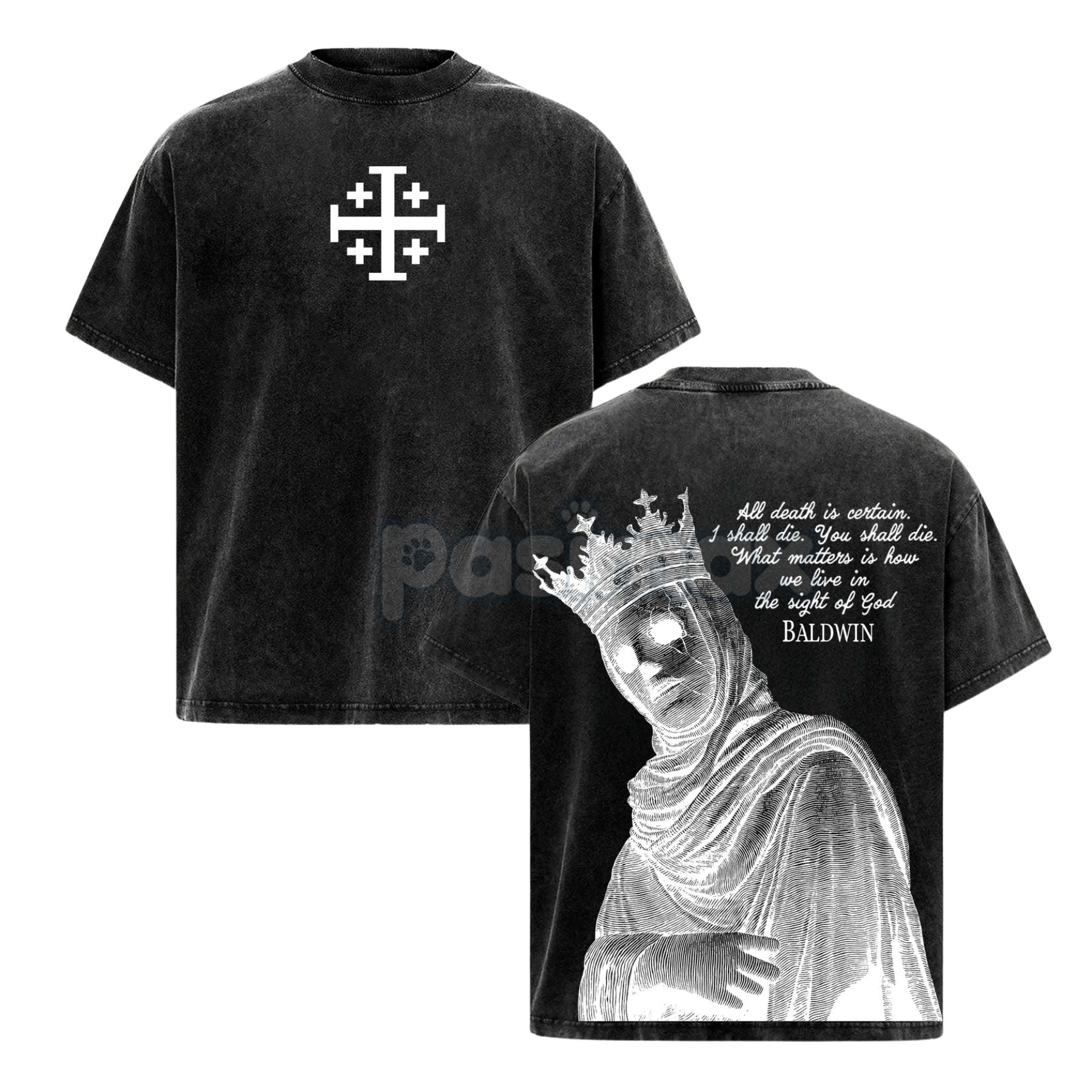 Baldwin IV The Leper King T-Shirt – Crusader King of Jerusalem Medieval History Tee