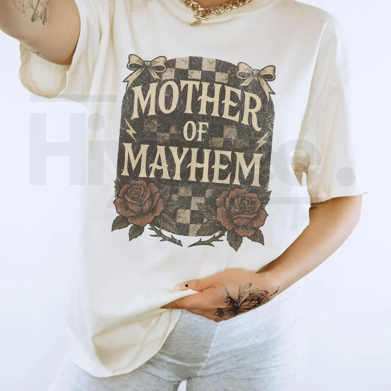 Comfort Colors® Mother of Mayhem Shirt – Edgy Badass Mama Graphic Tee