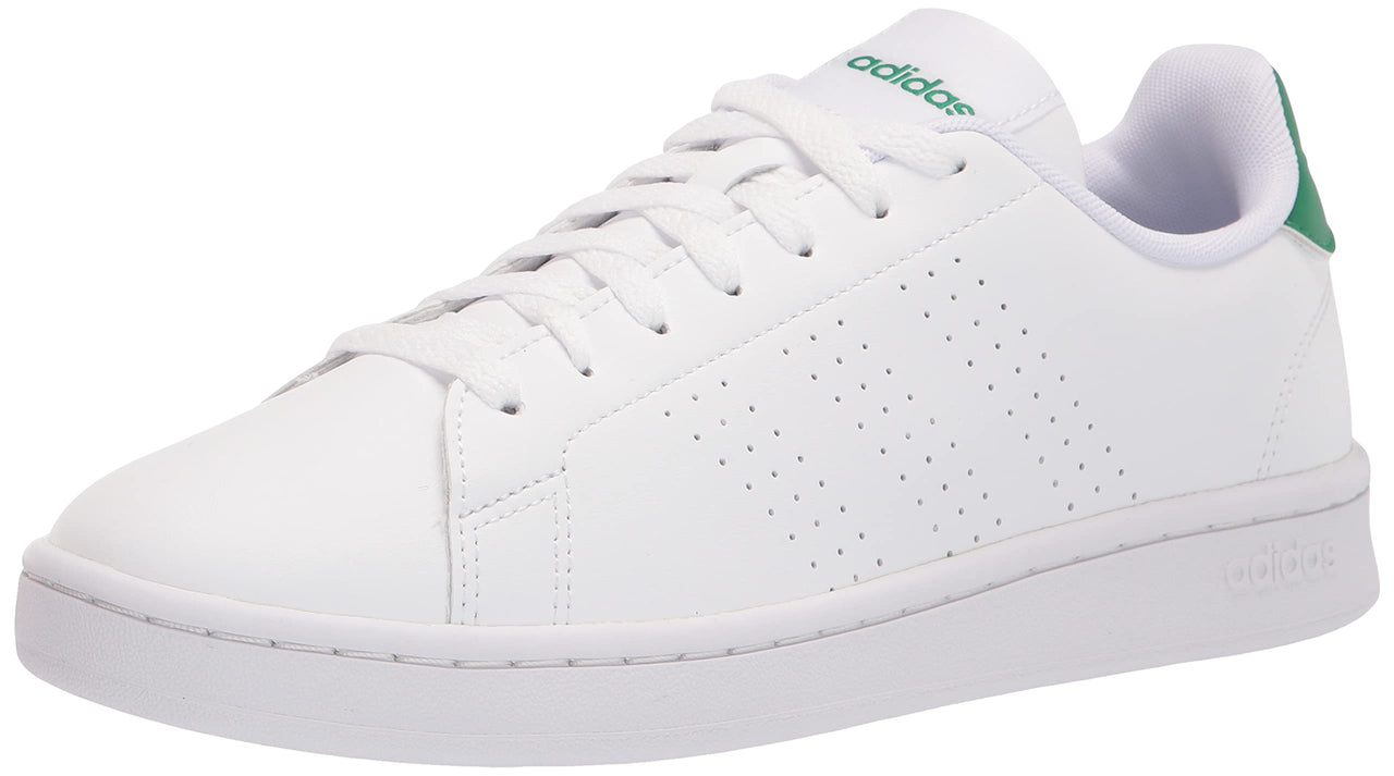 adidas Mens Advantage Racquetball Shoe White/White/Green 14