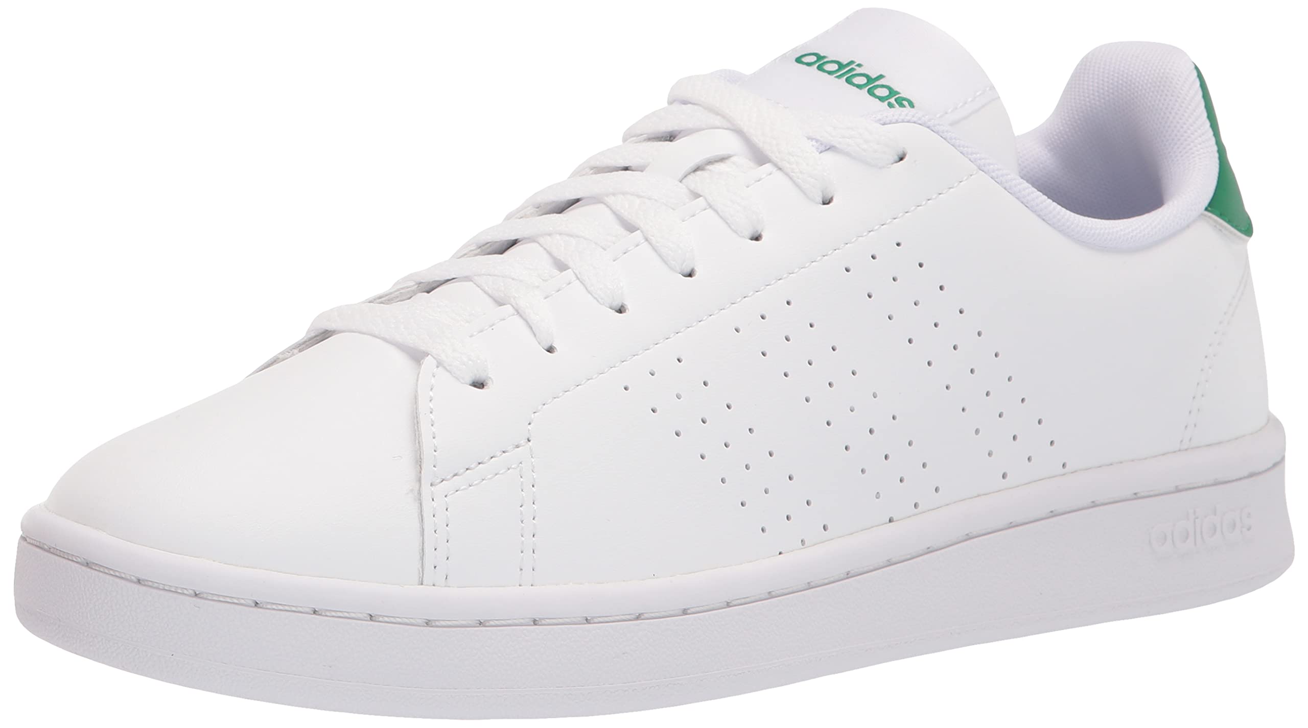 adidas Mens Advantage Racquetball Shoe White/White/Green 14