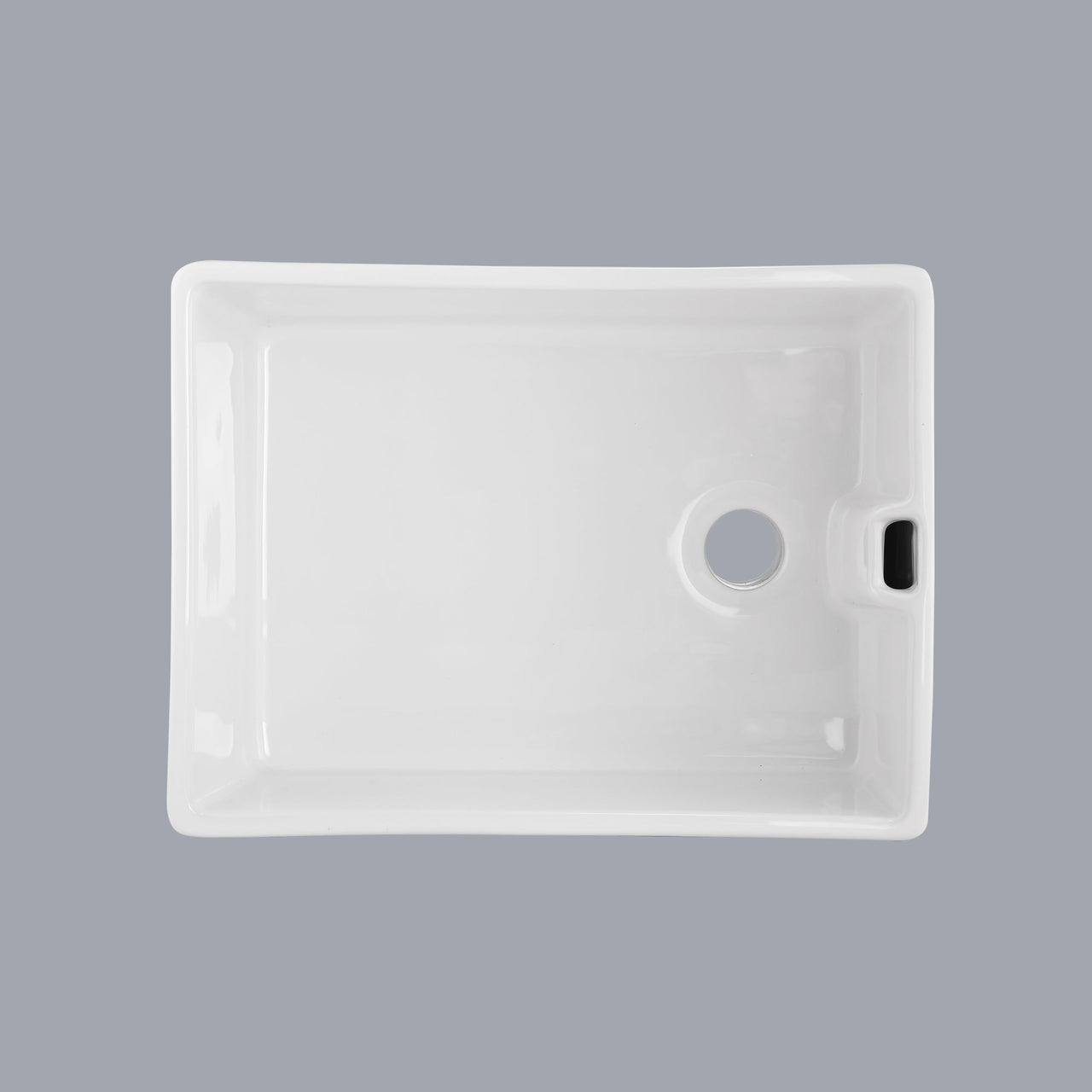 23.6' L X 18' W White Ceramic Single Bowl Kitchen Sink