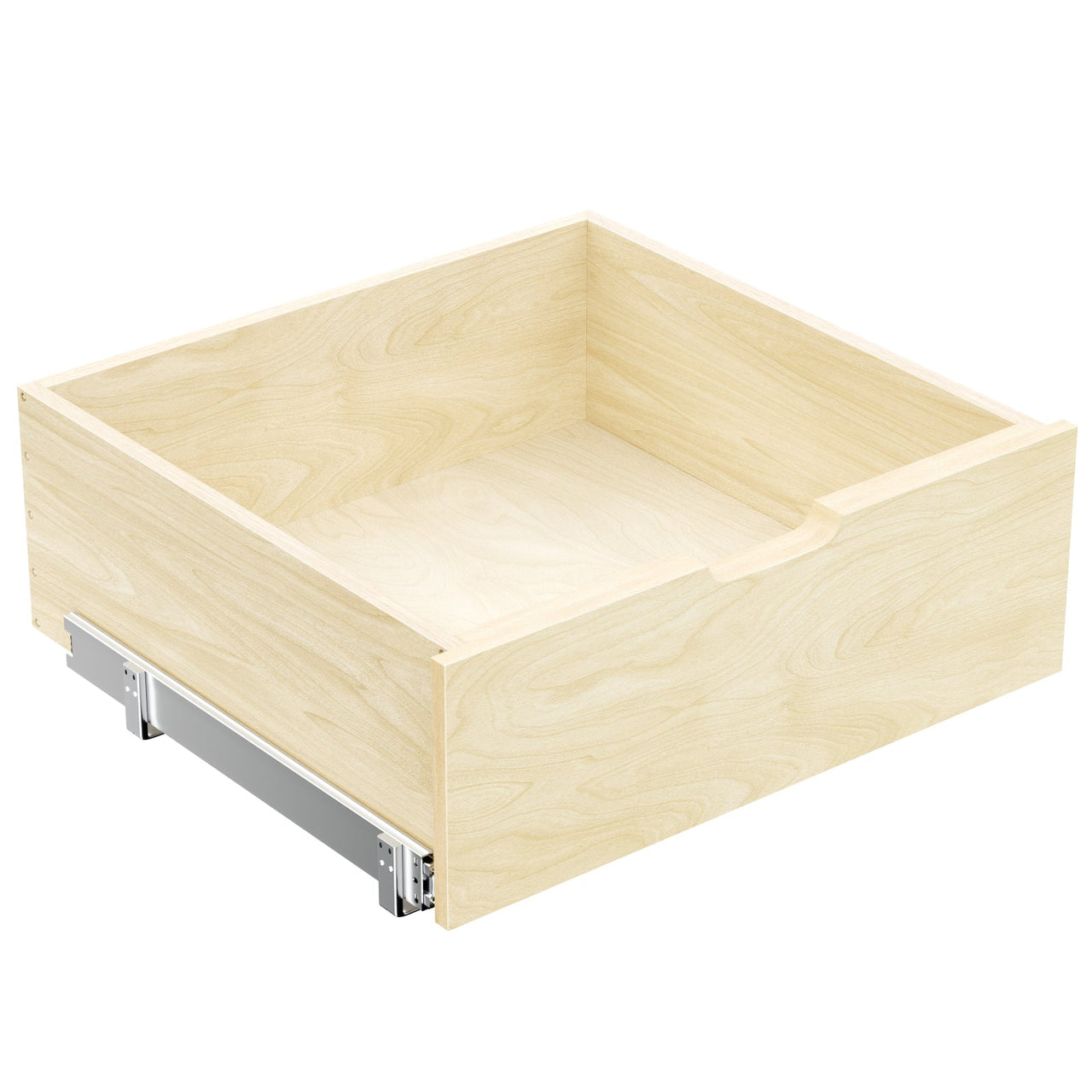 Hard Close Pull Out Cabinet Organizer 8' High Drawer 22½' W x 21' D Wood Slide Out Shelves Cabinet Storage Organizer with Full Extension Rail Slides Pull Out Drawer for Kitchens Cabinet Pantry