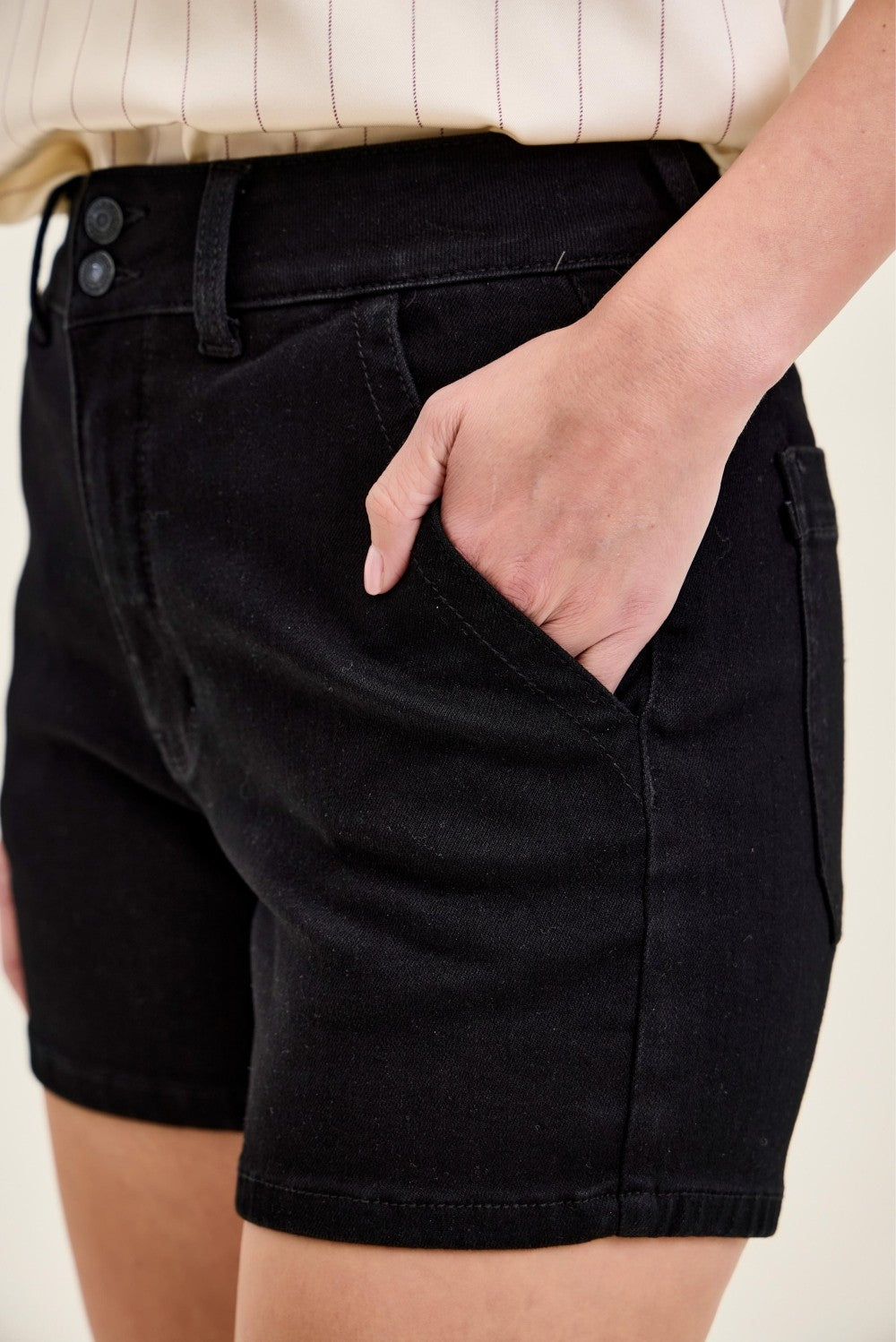 Judy Blue High-Waisted Trouser Shorts