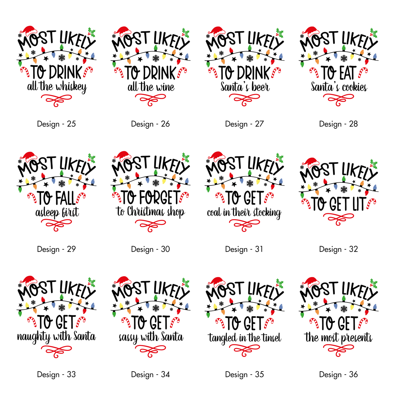 Most Likely To Christmas Family Tees For Holiday Memories And Cozy Gatherings Comfort Colors Tee
