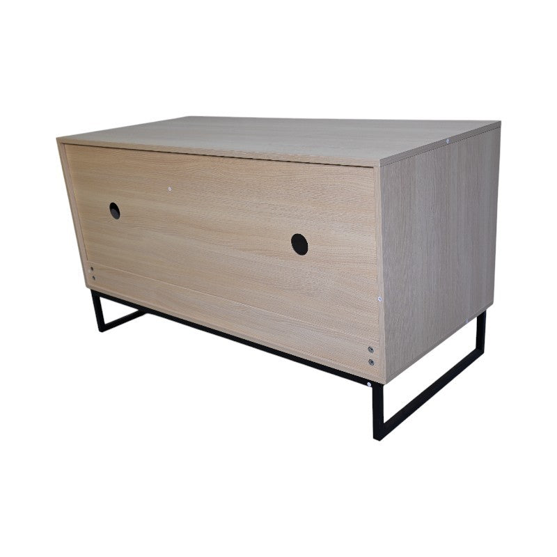 Modern Wooden Cat House with Scratching Mat - 47.64' x 21.46' x 25.98', 76.4 lbs