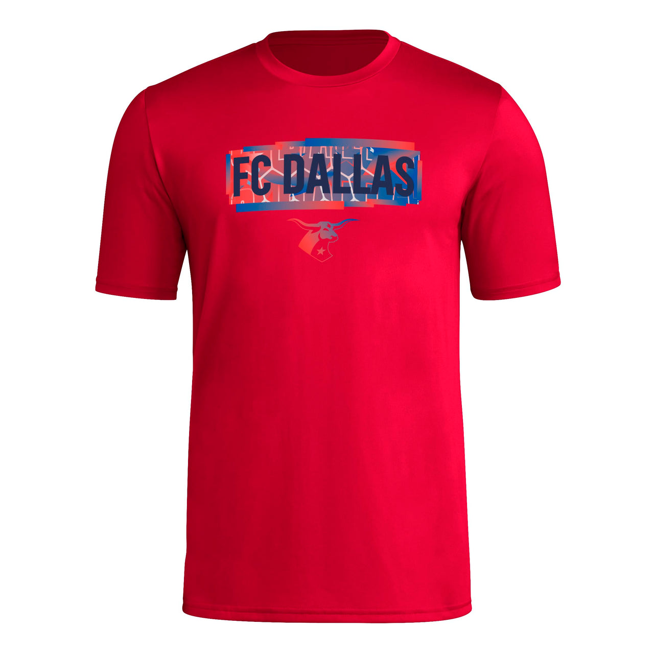 adidas Mens Short Sleeve Pre-Game T-Shirt Team Power Red/Fc Dallas 3X-Large
