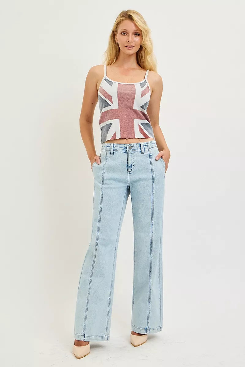 RISEN Slouchy Wide Leg Jeans