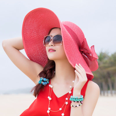 Beach Hat With Large Foldable Rim