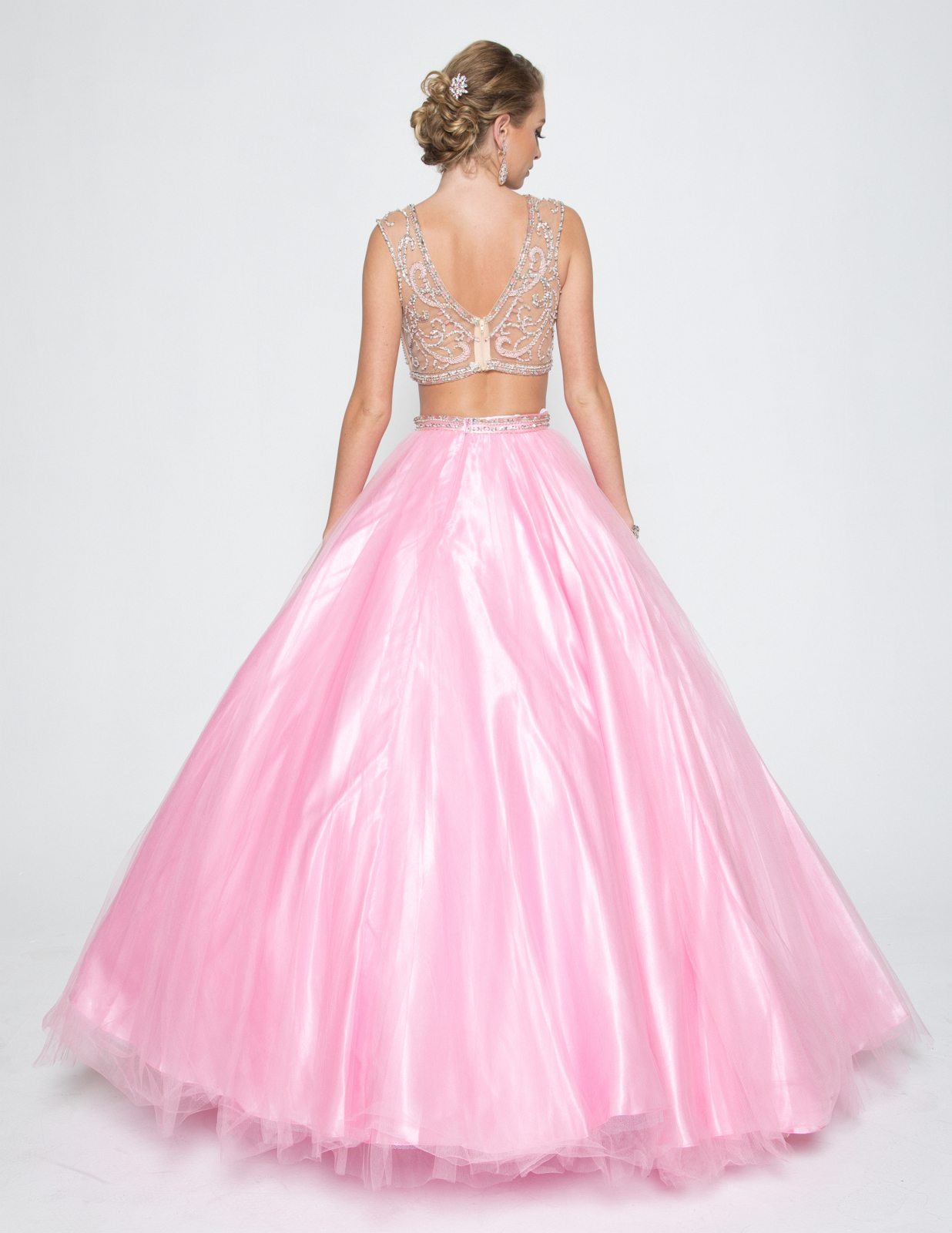 Juliet 338 Quinceanera Dress 2-Piece Bateau Neckline Cap Sleeve