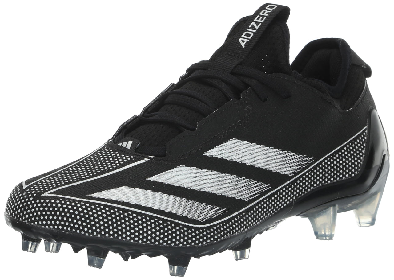 adidas Mens Adizero Electric.1 Football Sneaker Black/White/Black 8