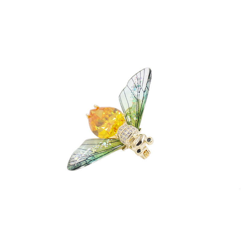Lady's Anti-light Buckle Small Bee Brooch
