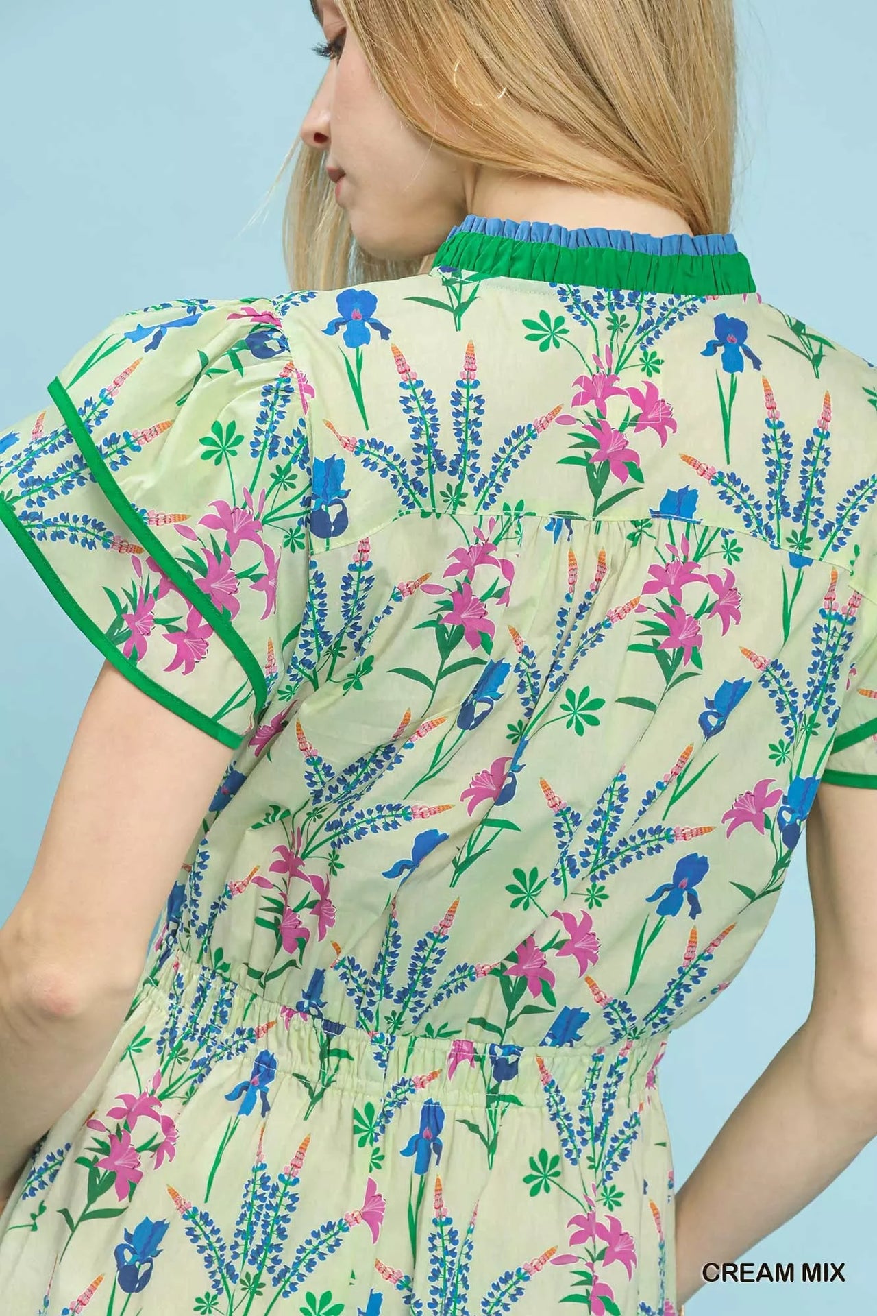 Umgee Mix Floral Midi Dress