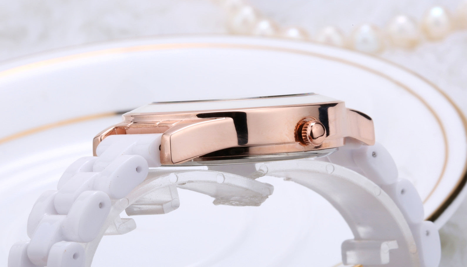 Trendy Fashion Waterproof Ladies Ceramic Watch (See size chart where applicable)