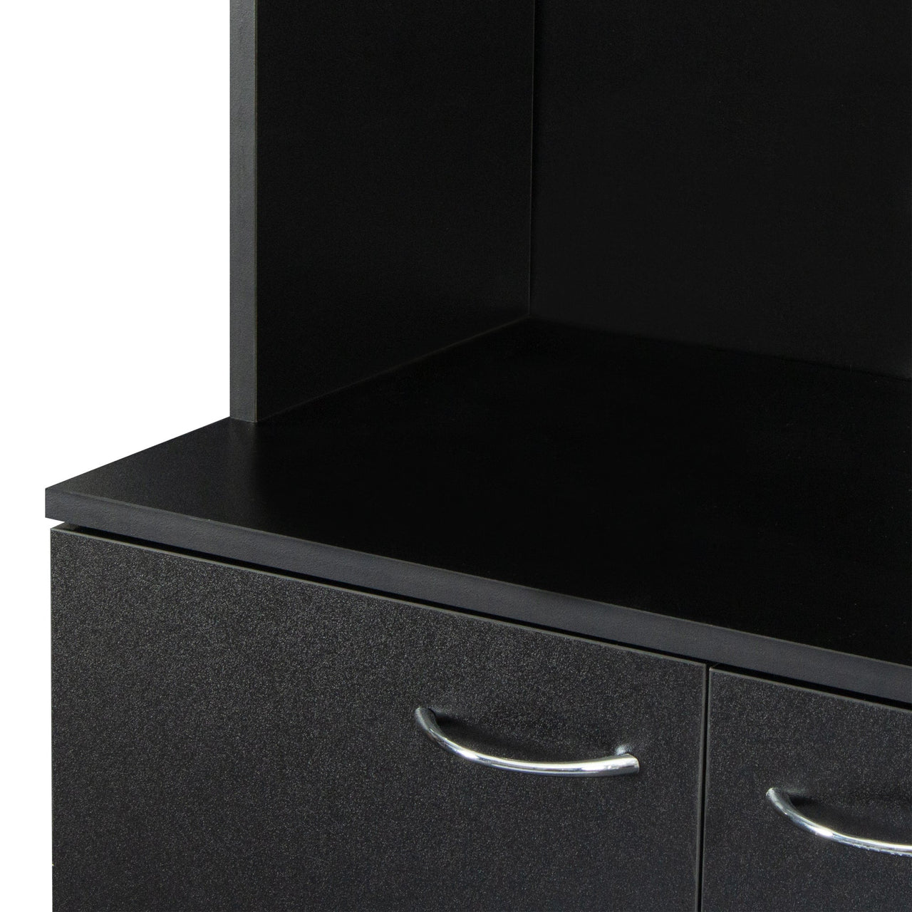 70.87' Tall Wardrobe& Kitchen Cabinet, with 6-Doors, 1-Open Shelves and 1-Drawer for bedroom,Black