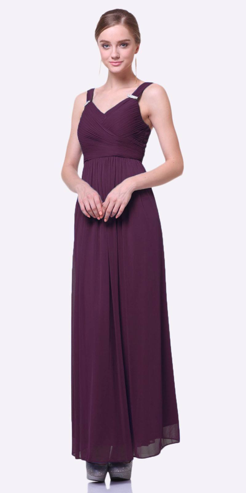 CLEARANCE - Cinderella Divine 3984 Long Chiffon Dress Sleeveless (Size XL)