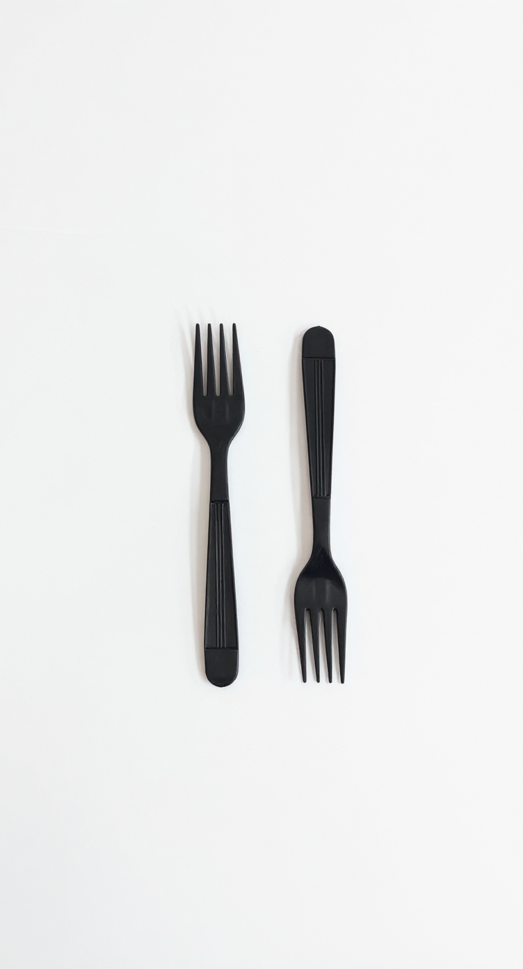 Royalty Black X-Heavy Weight PP Fork, 10 Sleeves of 100 Forks (1000/cs)