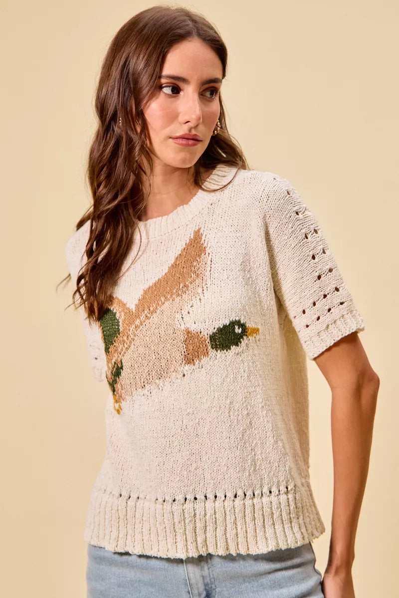 SO ME Flying Duck Sweater Top