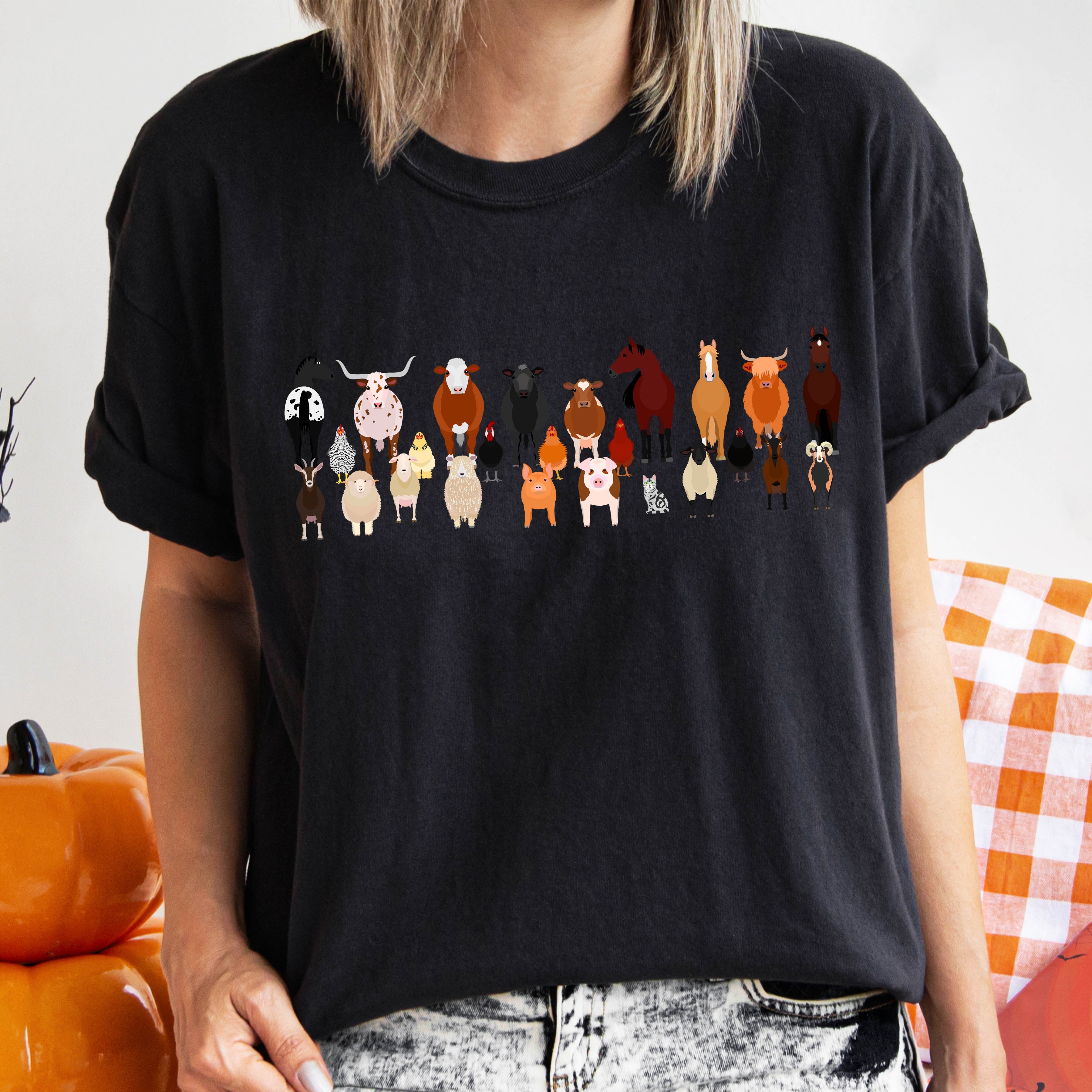 Farm Animals Lover Comfort Colors Tee