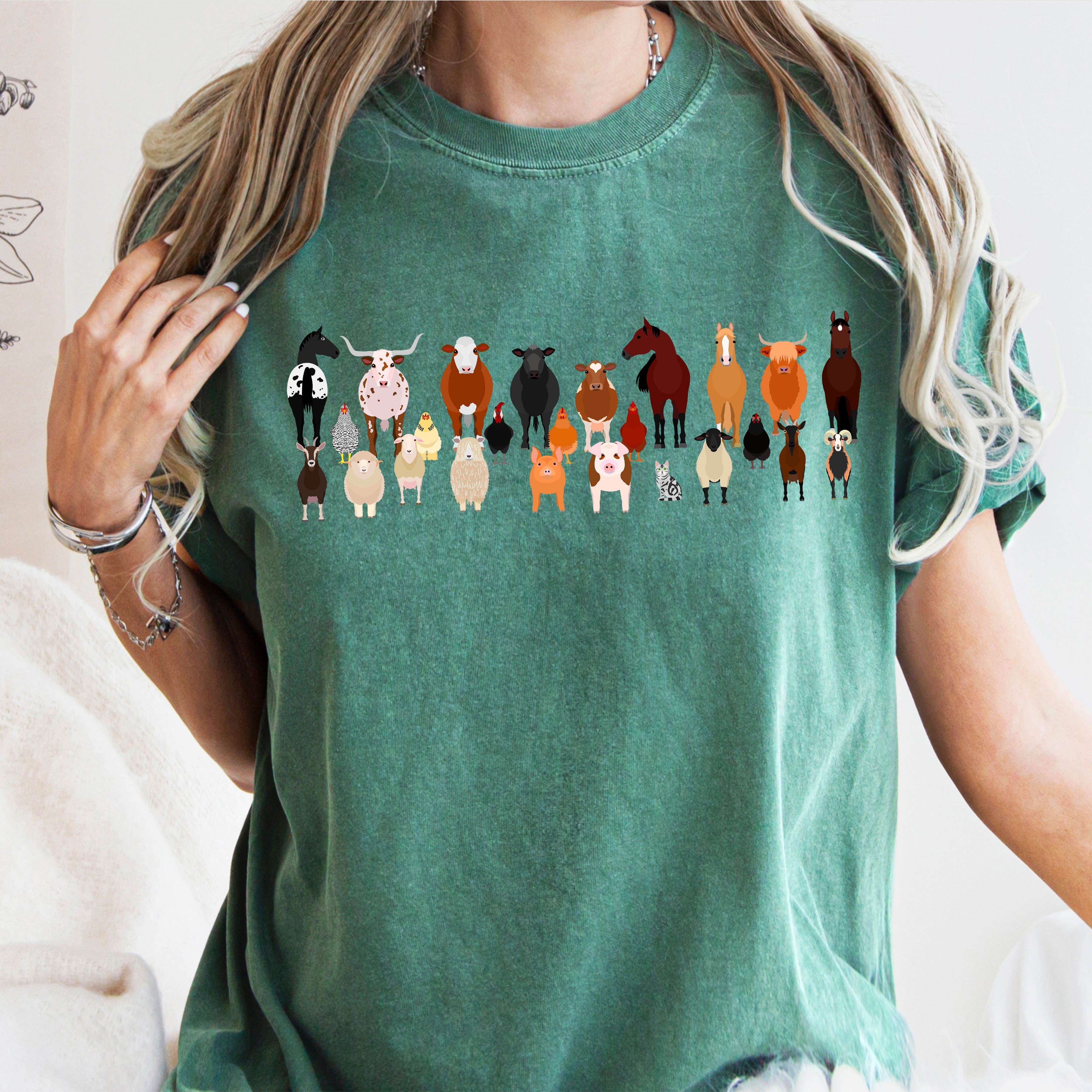 Farm Animals Lover Comfort Colors Tee
