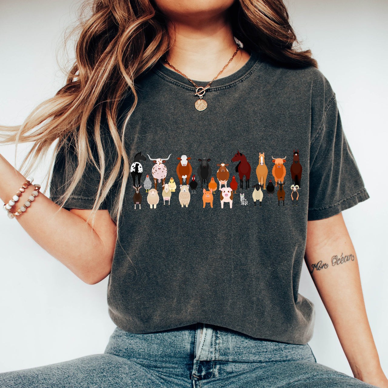 Farm Animals Lover Comfort Colors Tee