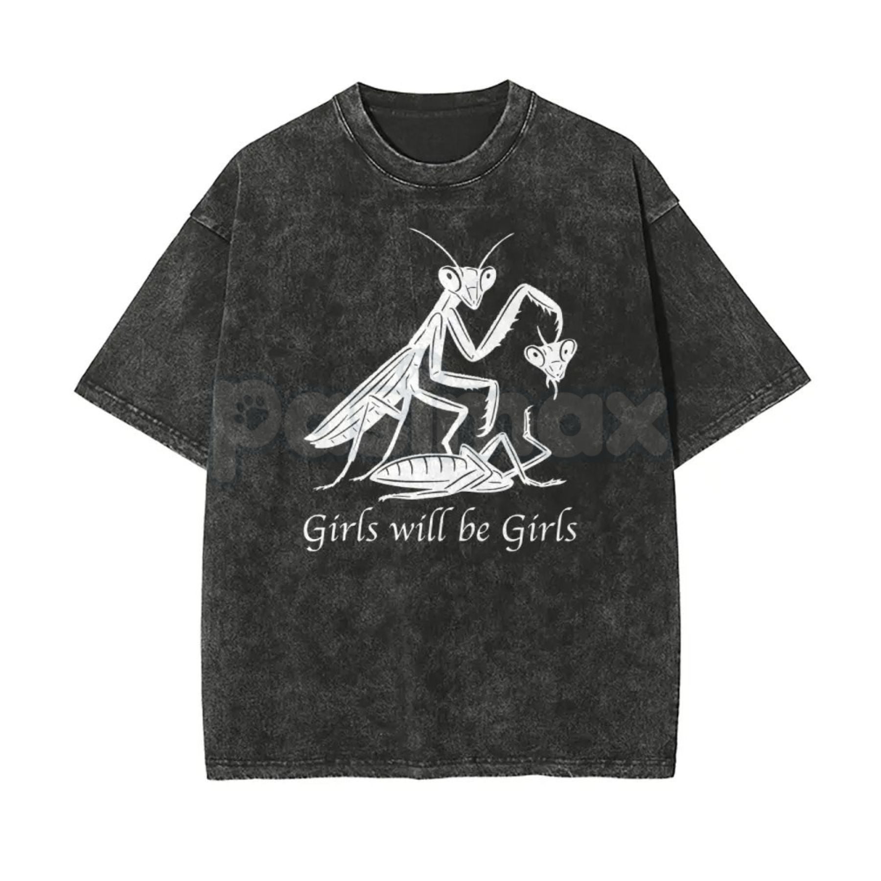 Girls Will Be Girls Oversize Unisex Washed T-Shirt – Trendy Aesthetic Graphic Streetwear Tee