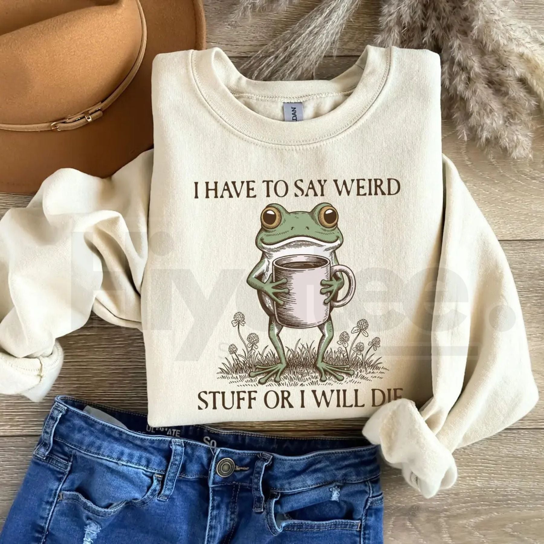 Funny Frog Sweatshirt: 