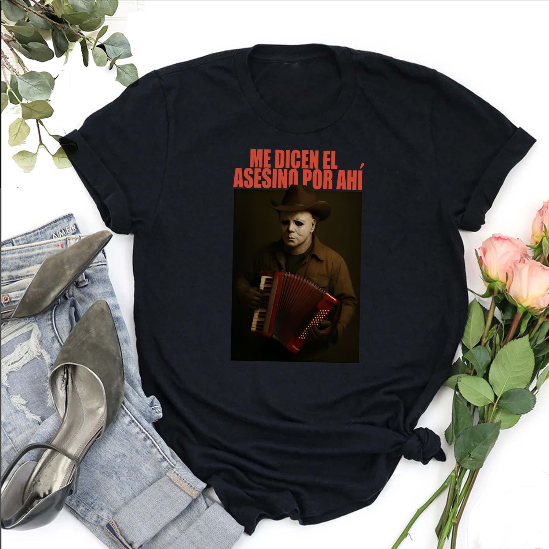 Miguel do Acordeon T-Shirt - Forró & Brazilian Music Fan Tee, Accordion Graphic