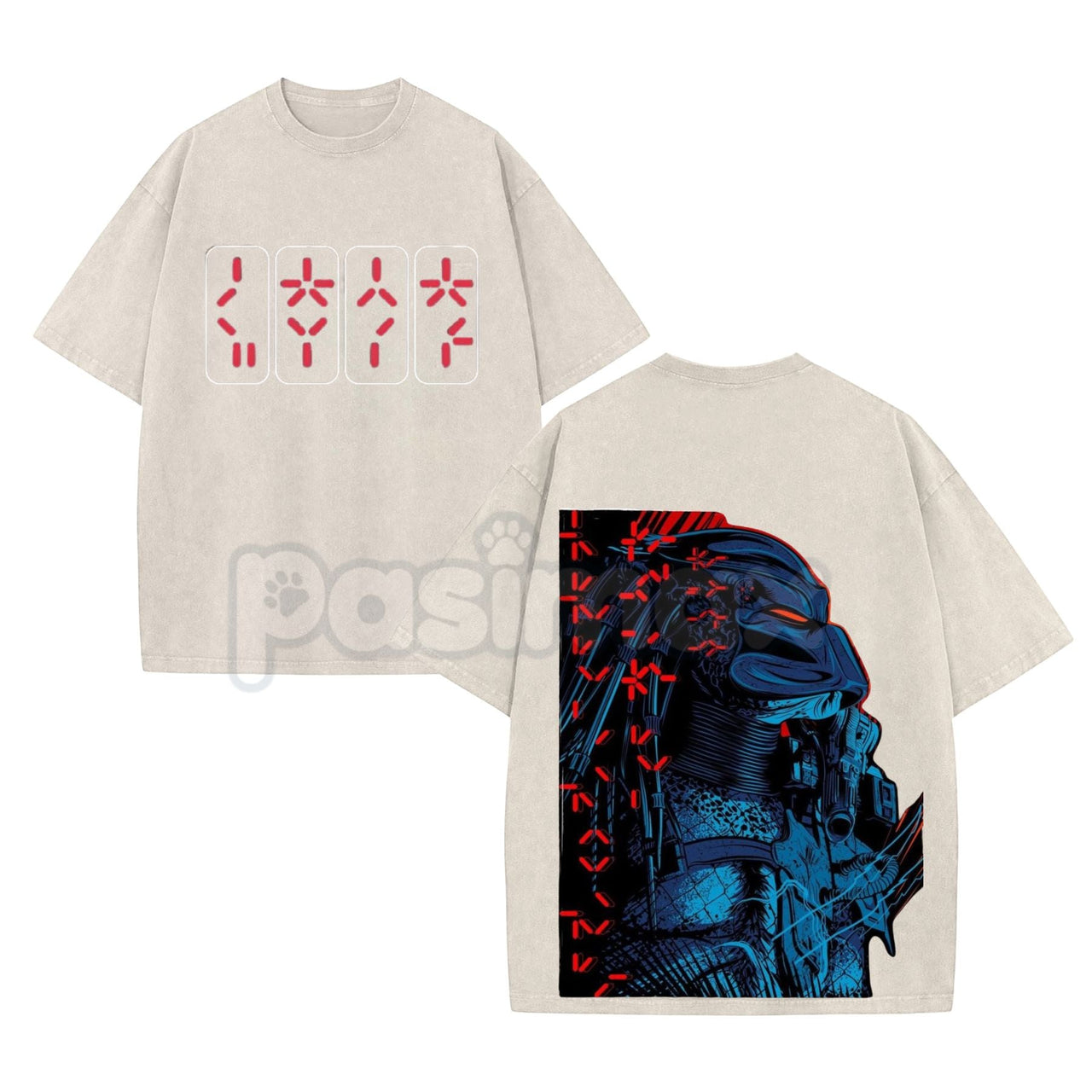 The Predator Classic Horror Movie Washed Tee – Retro 80s Sci-Fi Slasher Graphic T-Shirt
