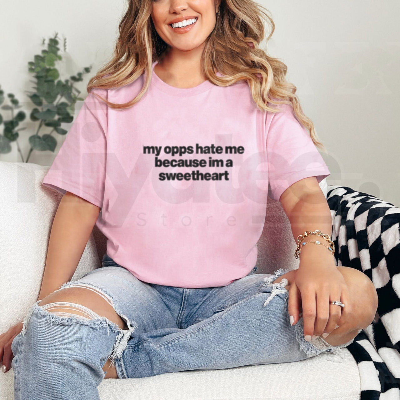 My Opps Hate Me Because I’m a Sweetheart Shirt – Funny Graphic Tee, Unisex Cotton T-Shirt