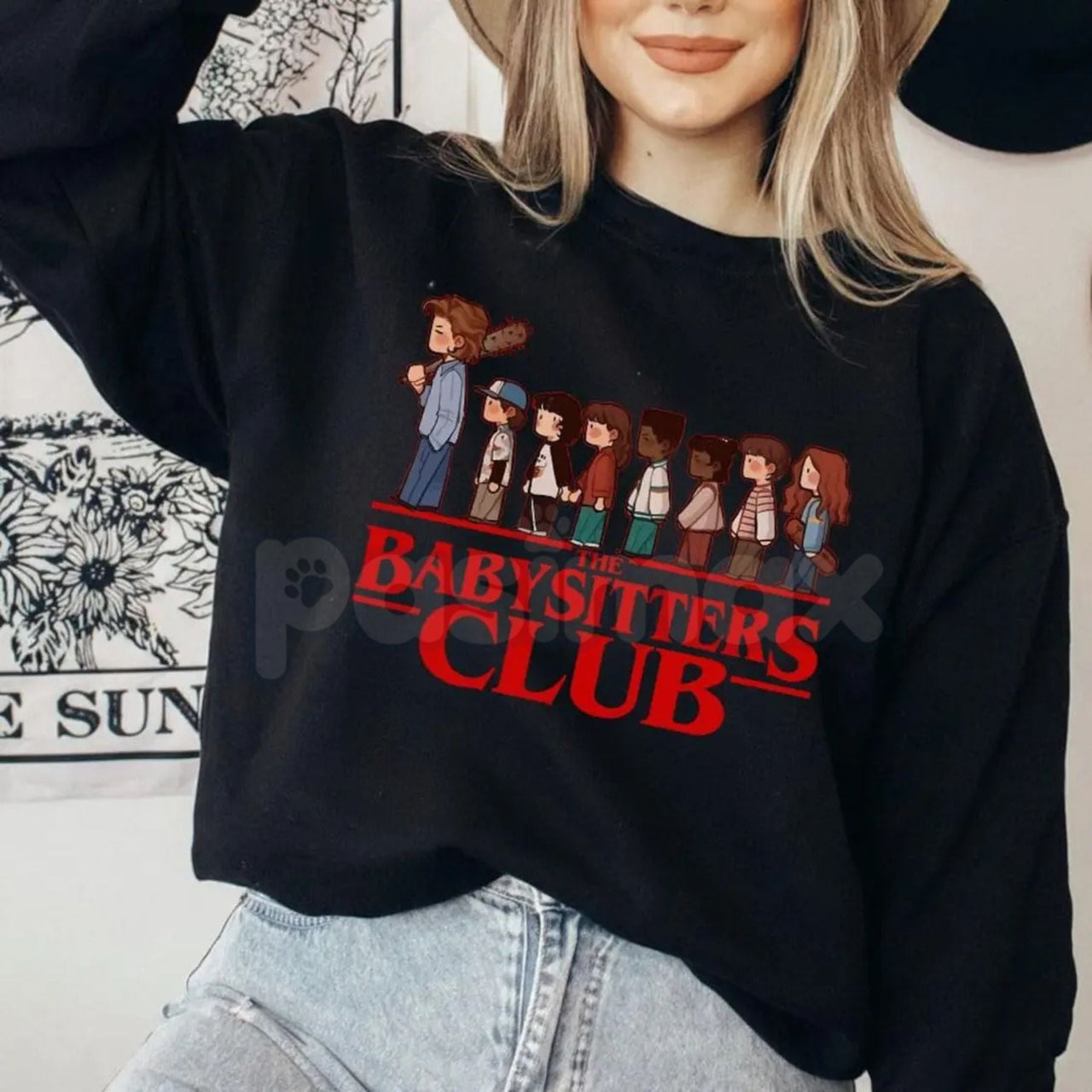 The Babysitters Club Steve Harrington Sweatshirt | Hawkins 1983 Fan Jumper | Mom Steve Retro Graphic Crewneck | Upside Down Nostalgia Pullover