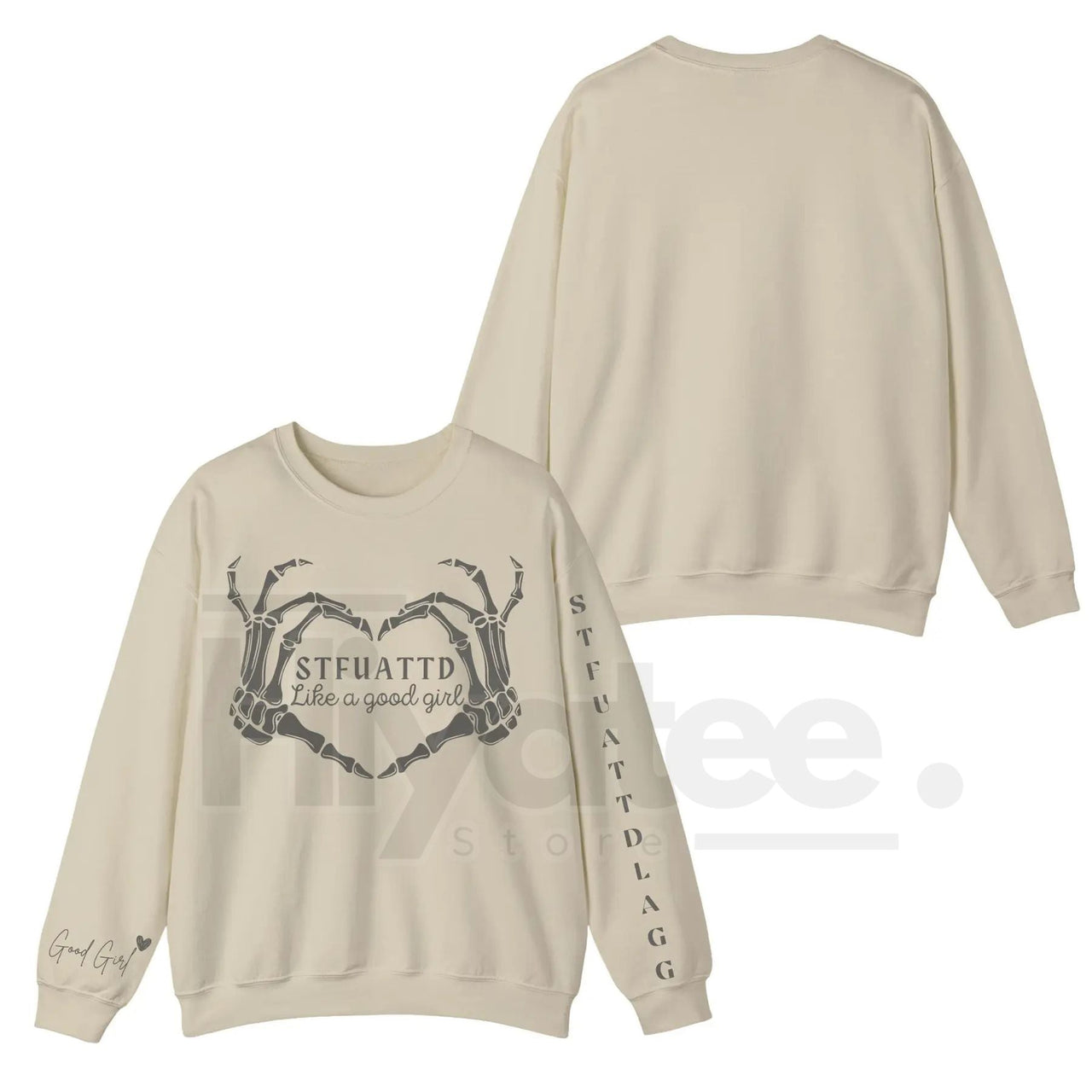 STFUATTDLAGG Like A Good Girl Dark Romance Sweatshirt: Spicy Booktok Apparel