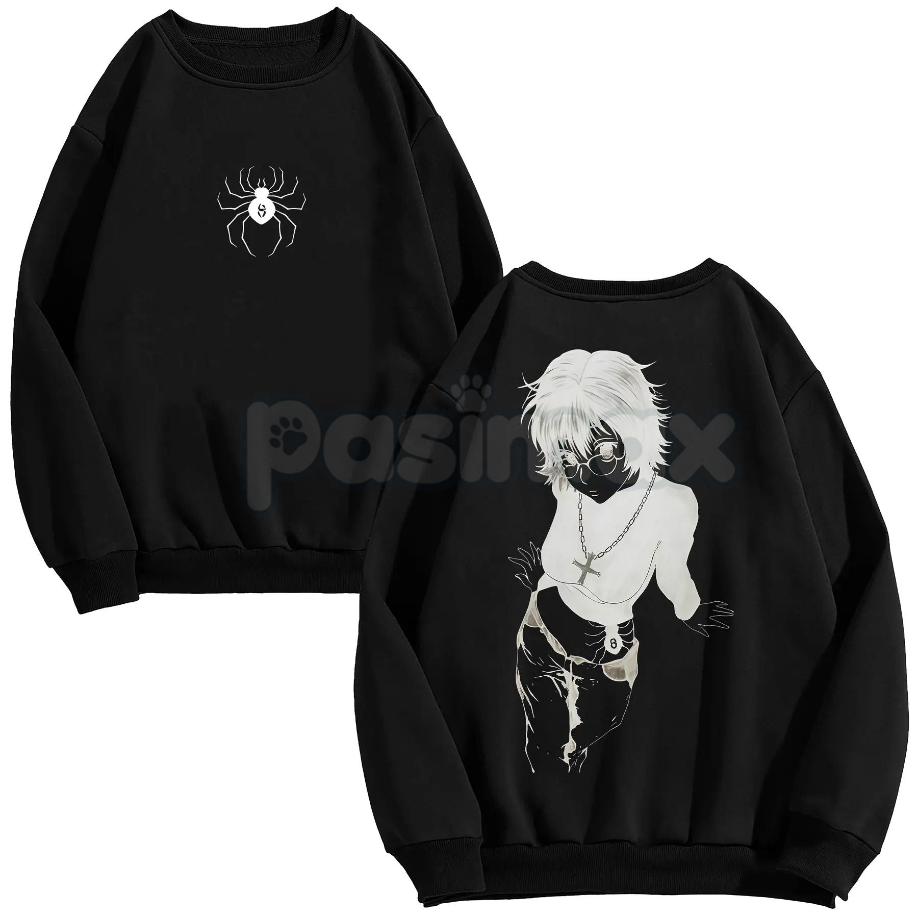 Shizuku #8 Phantom Troupe Graphic Tee – Hunter x Hunter Streetwear Hoodie & Double-Sided Vintage Sweatshirt