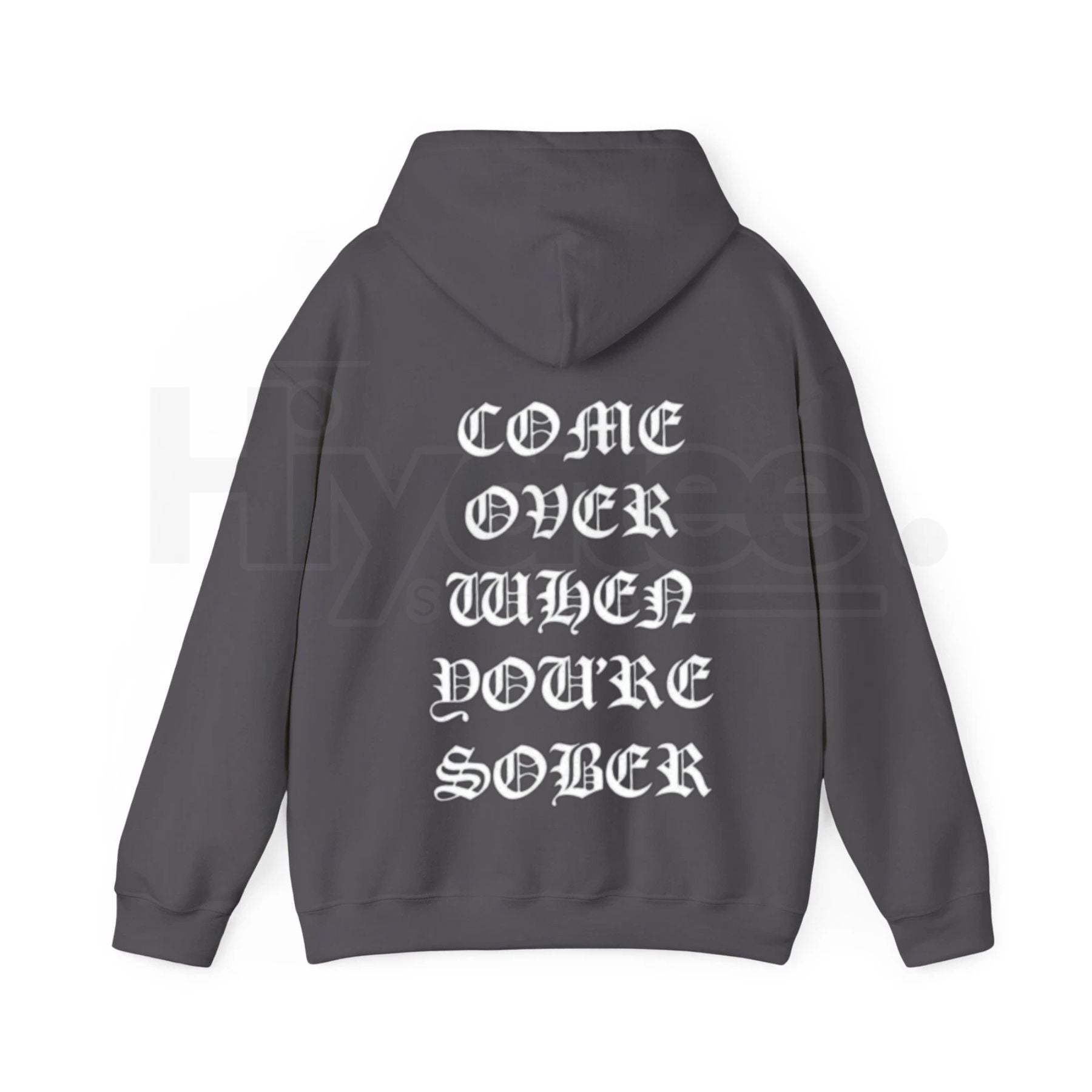 Black Lil Peep 'Come Over When You're Sober' Hoodie – Emo Rap Graphic Pullover, Oversized Vintage Hip-Hop Style Top