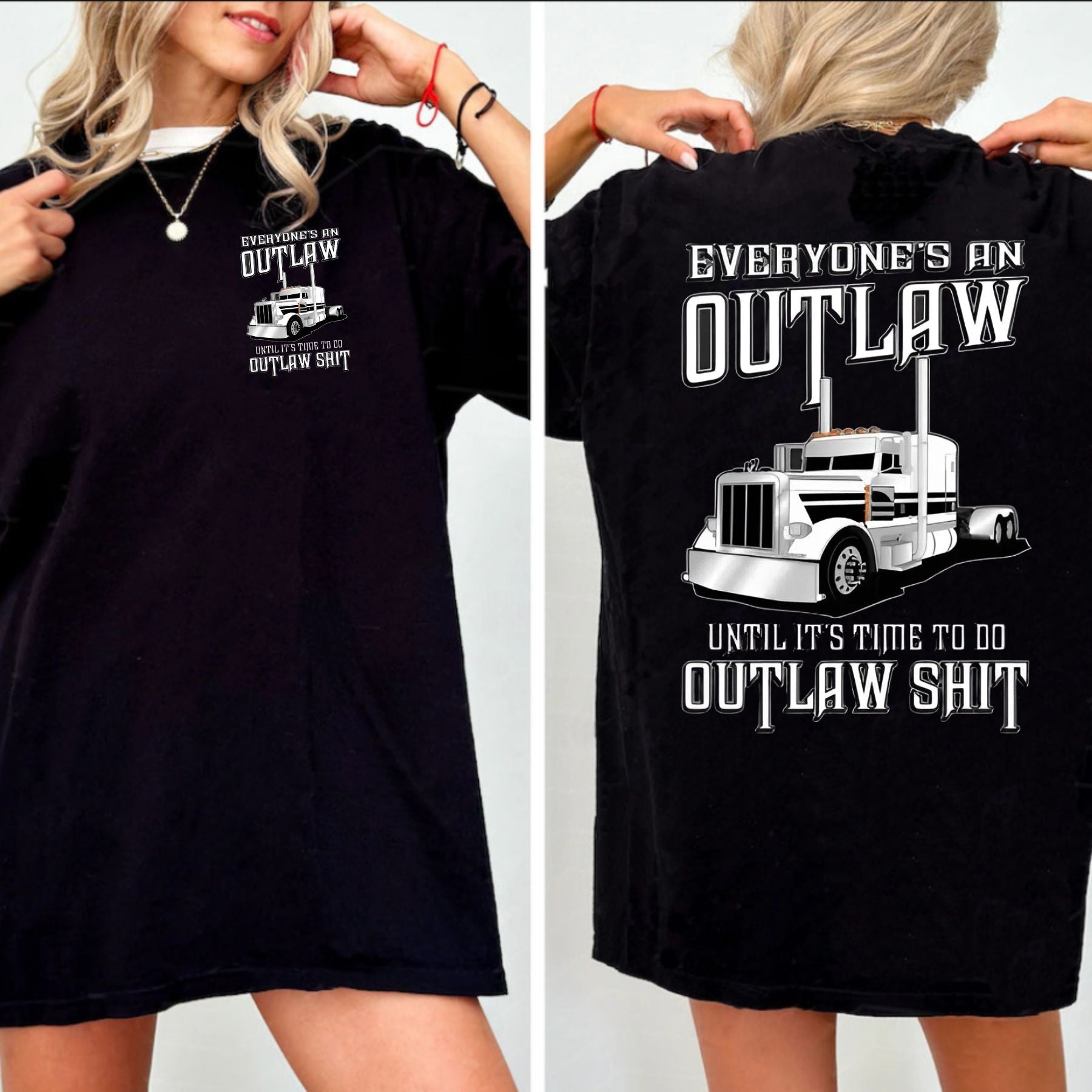 Outlaw Semi Truck T-Shirt - 