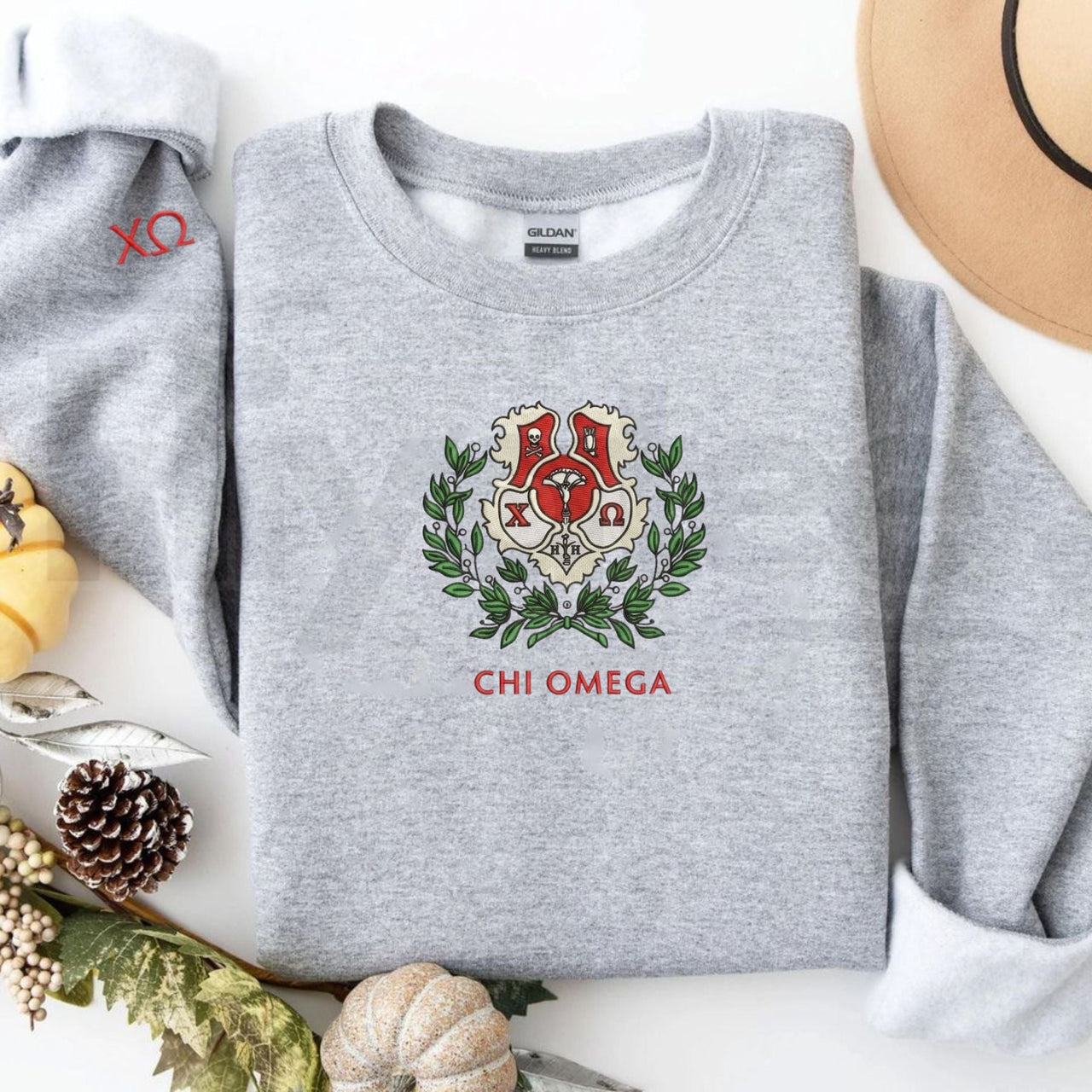 Custom Embroidered Sorority Sweatshirt – Elevated Greek Life Apparel & Sisterhood Gift